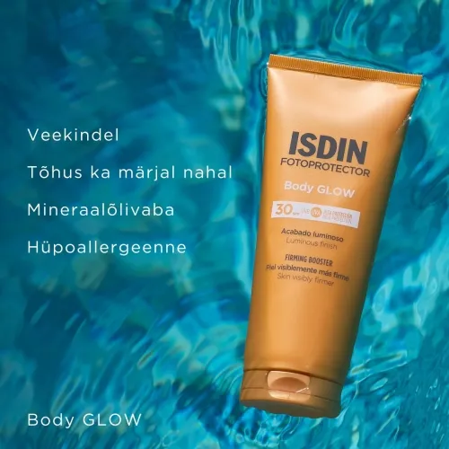 ISDIN PÄIKSEKAITSEEMULSIOON SÄRAANDEV KEHALE SPF30 200ML - Tootepilt 4