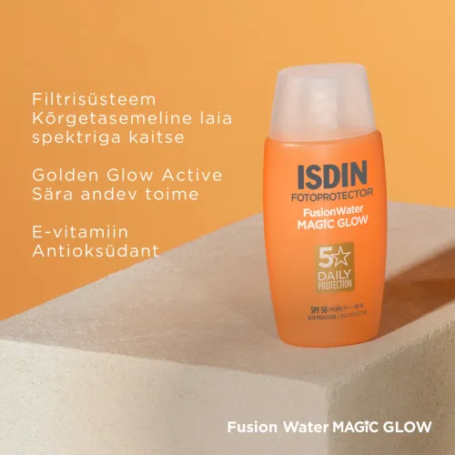 ISDIN SUN PÄIKESEKAITSEEMULSIOON MAGIC GLOW NÄOLE SPF50 50ML - Tootepilt 4