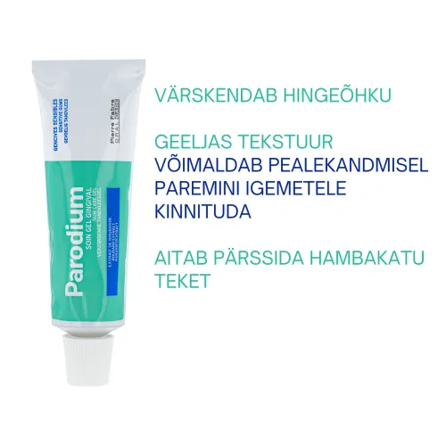 PARODIUM GEEL TUNDLIKELE IGEMETELE KLOORHEKSIDIINIGA 50ML - Tootepilt 1