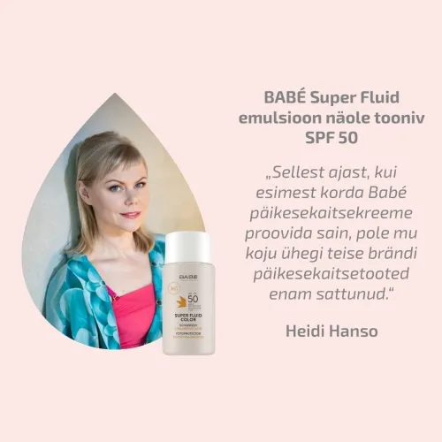 BABE SUPER FLUID EMULSIOON NÄOLE TOONIV SPF50 50ML - Tootepilt 1