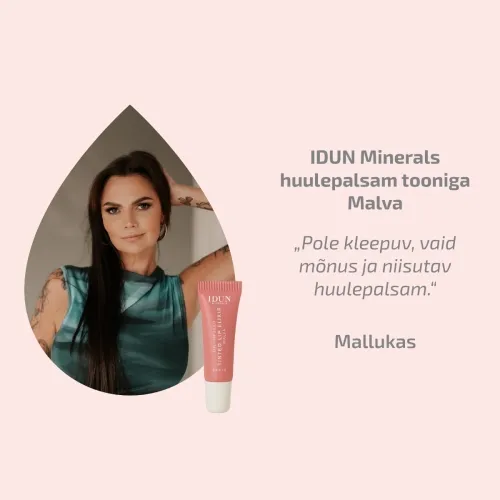 IDUN HUULEPALSAM TOONIGA SPF15 MALVA 8ML - Tootepilt 1