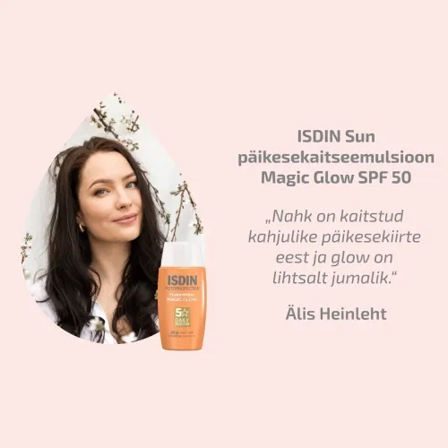 ISDIN SUN PÄIKESEKAITSEEMULSIOON MAGIC GLOW NÄOLE SPF50 50ML - Tootepilt 2