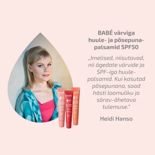 BABE HUULE- JA PÕSEPUNA PALSAM BEEŹ SPF50 20ML - Tootepilt 2