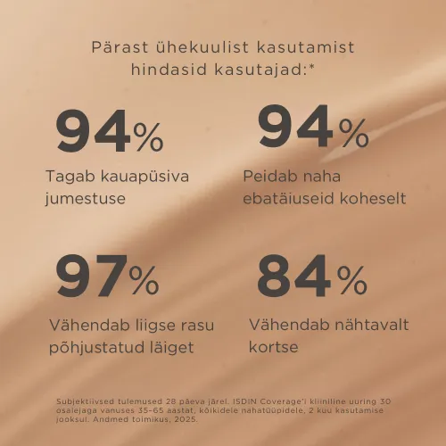 ISDIN JUMESTUSKREEM COVERAGE SPF50+ 30G 3.0 SAND - Tootepilt 6
