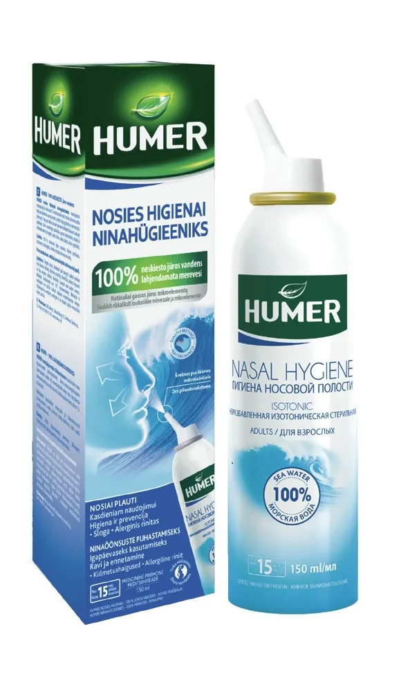 HUMER NASAL AEROS (TÄISKASVANUTELE) 150ML - Tootepilt 