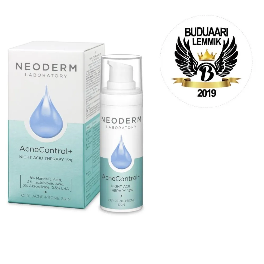 NEODERM ACNECONTROL+ ÖÖSEERUM ACID THERAPY 15% 30ML - Tootepilt 