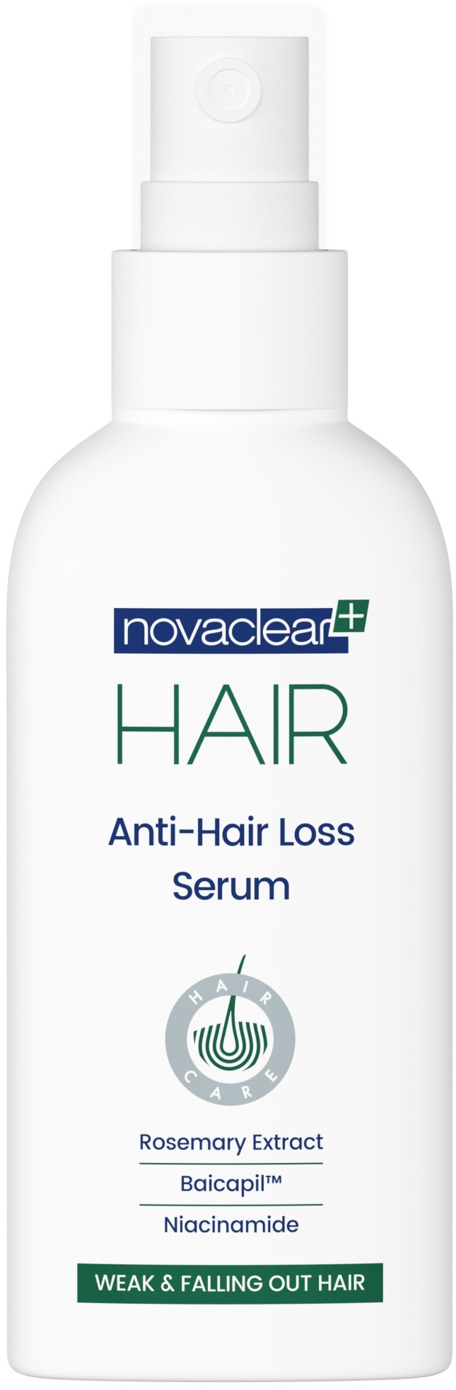 NOVACLEAR HAIR SEERUM JUUSTE VÄLJALANGEMISE VASTU 100ML - Tootepilt 2