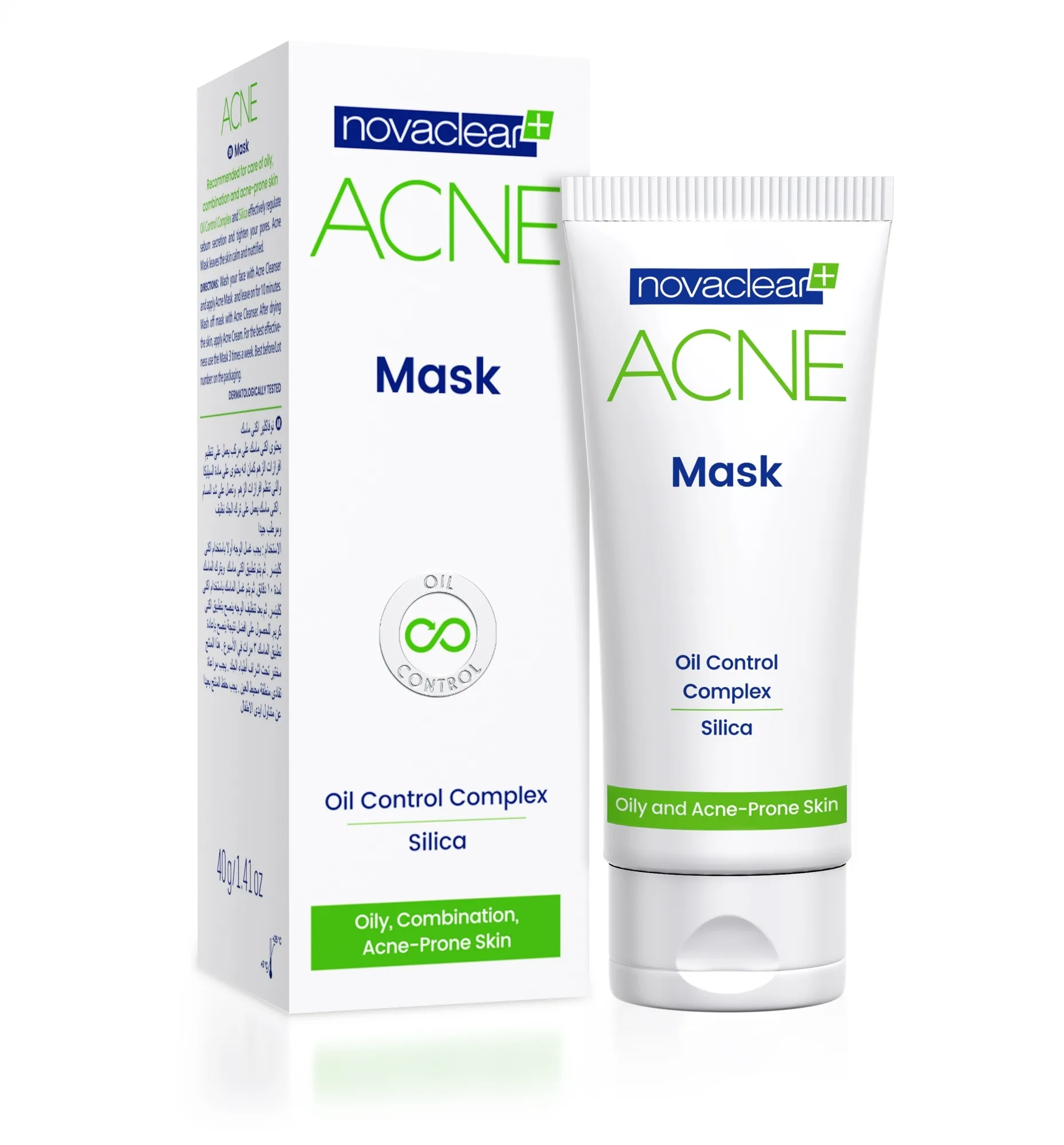 NOVACLEAR GREEN ACNE MASK 40G - Tootepilt 