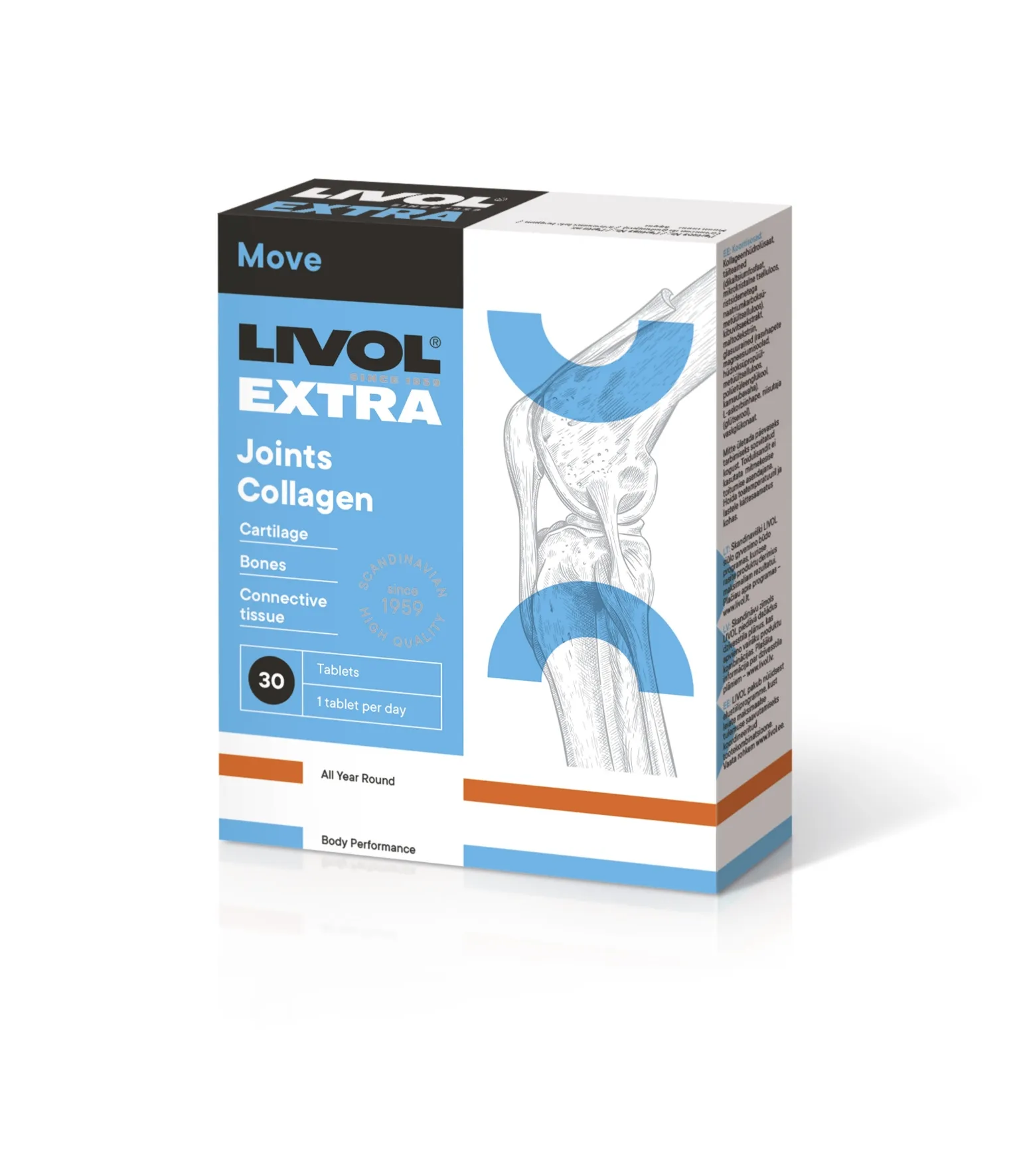 LIVOL EXTRA JOINTS COLLAGEN TBL N30 - Tootepilt 