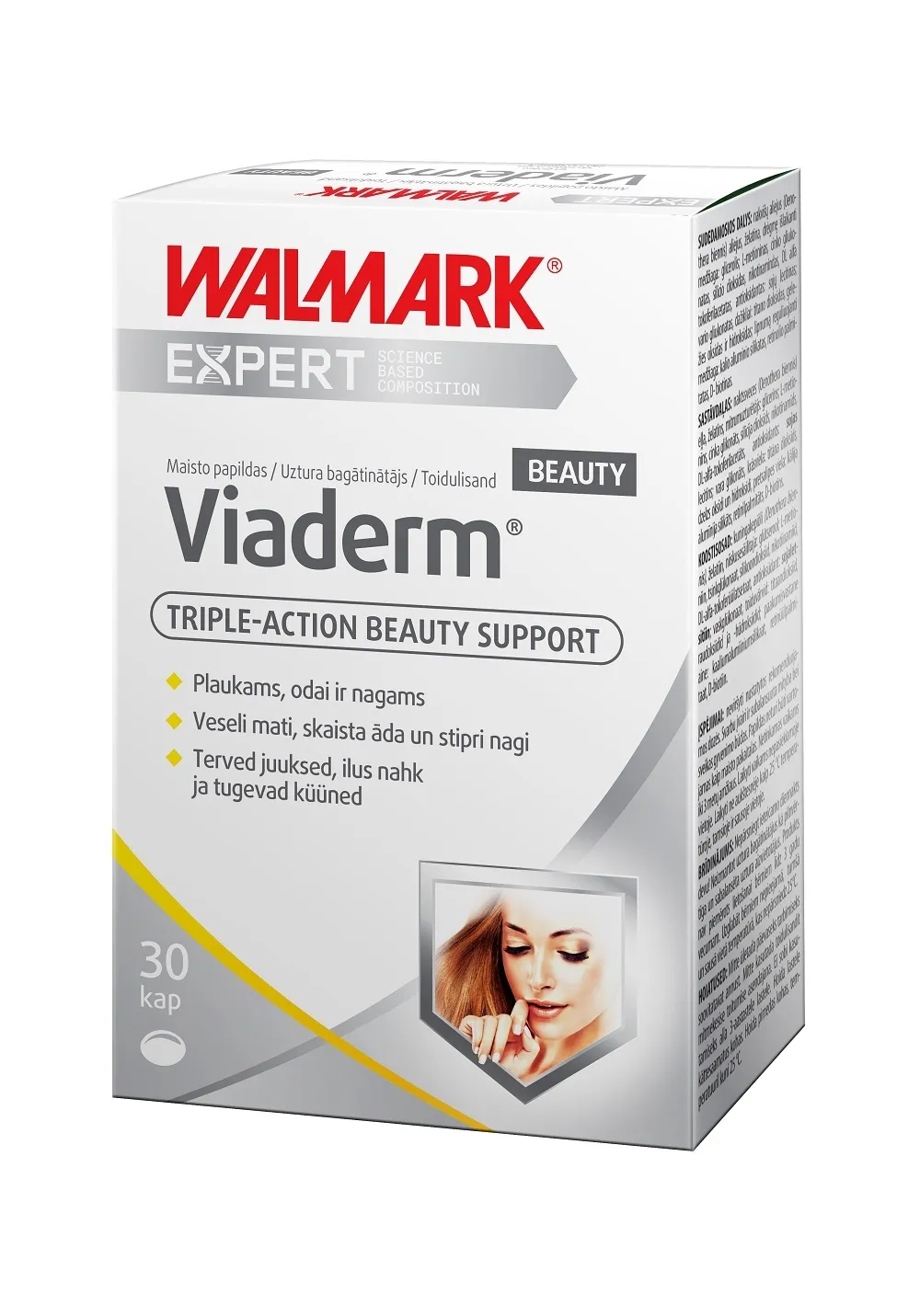 WALMARK VIADERM BEAUTY KAPSLID N30 - Tootepilt 