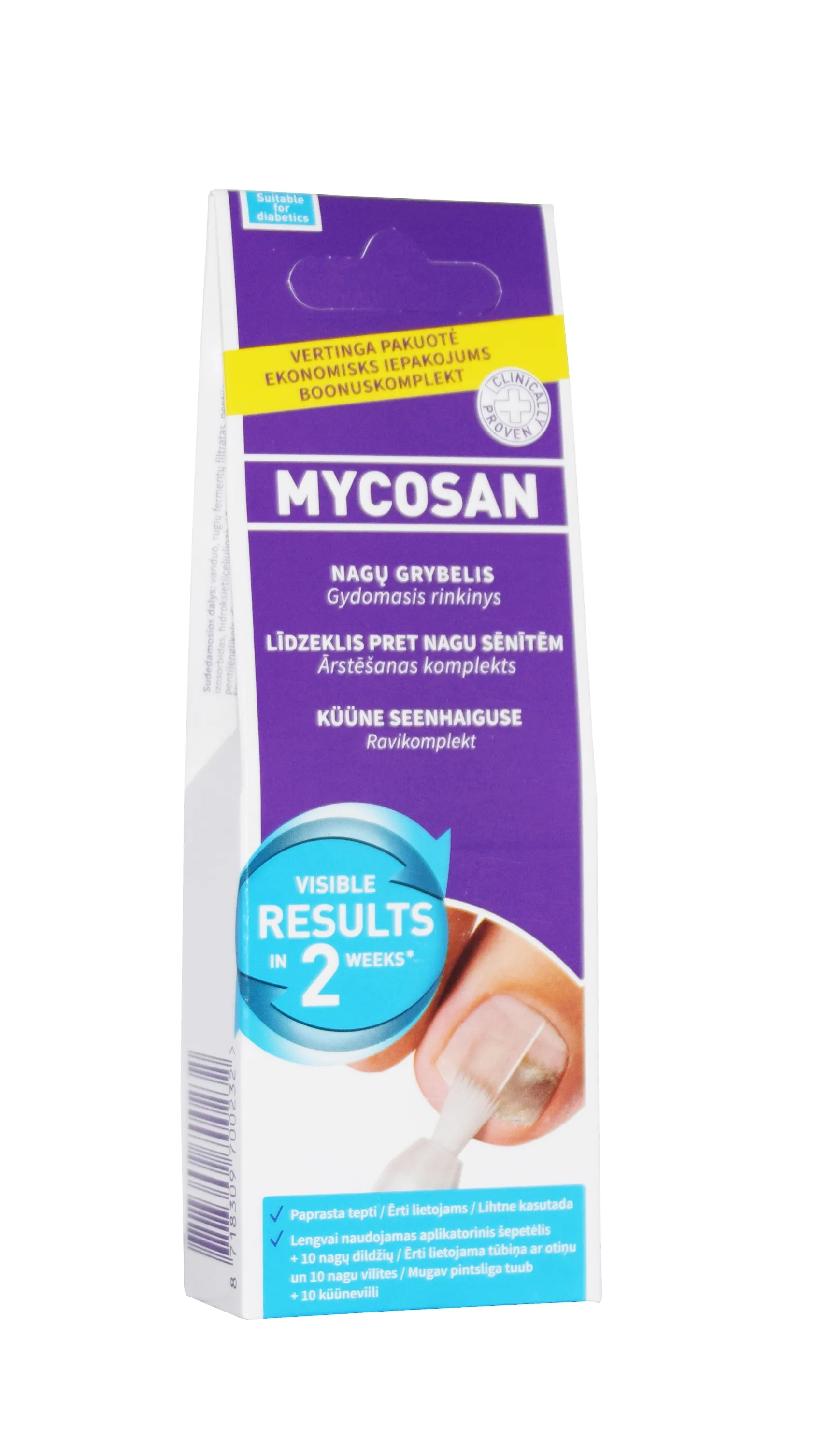MYCOSAN SEERUM KÜÜNTELE 10ML - Tootepilt 