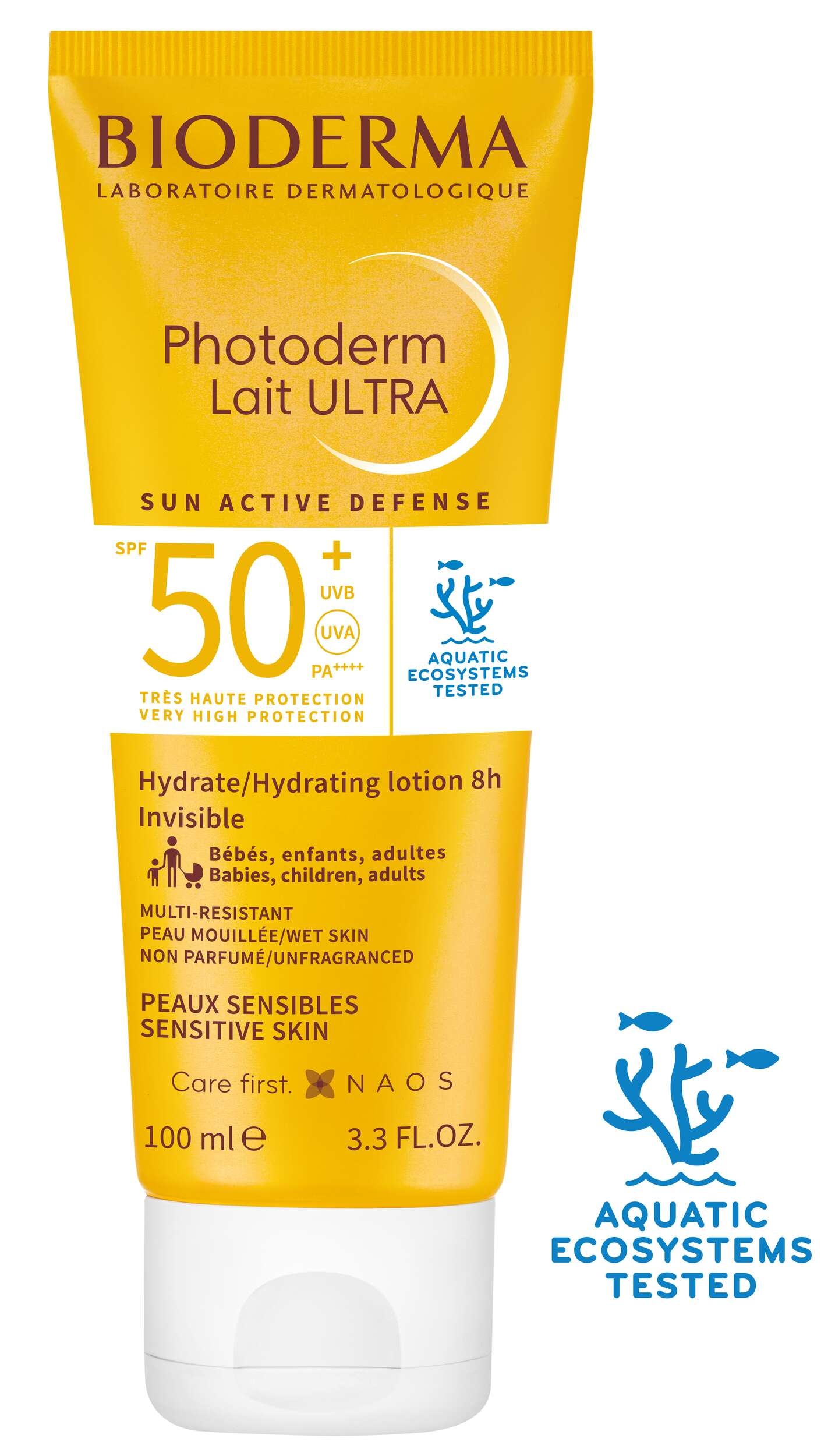 BIODERMA PHOTODERM LAIT ULTRA PÄIKESEKAITSEPIIM SPF50+ 100ML - Tootepilt 