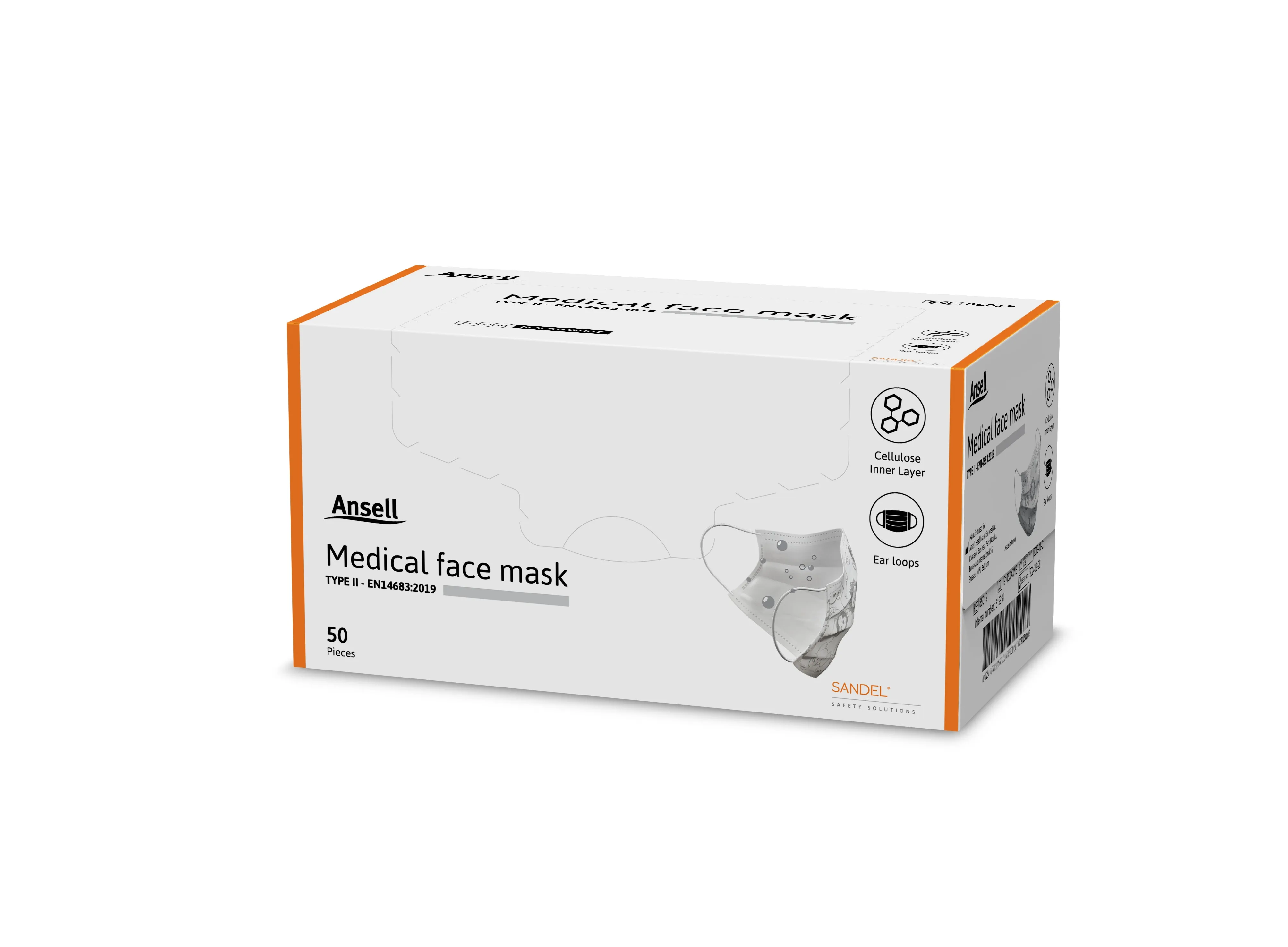 MASK MEDITSIINILINE ANSELL LASTELE AL.5 A TÜÜP II N50 - Tootepilt 