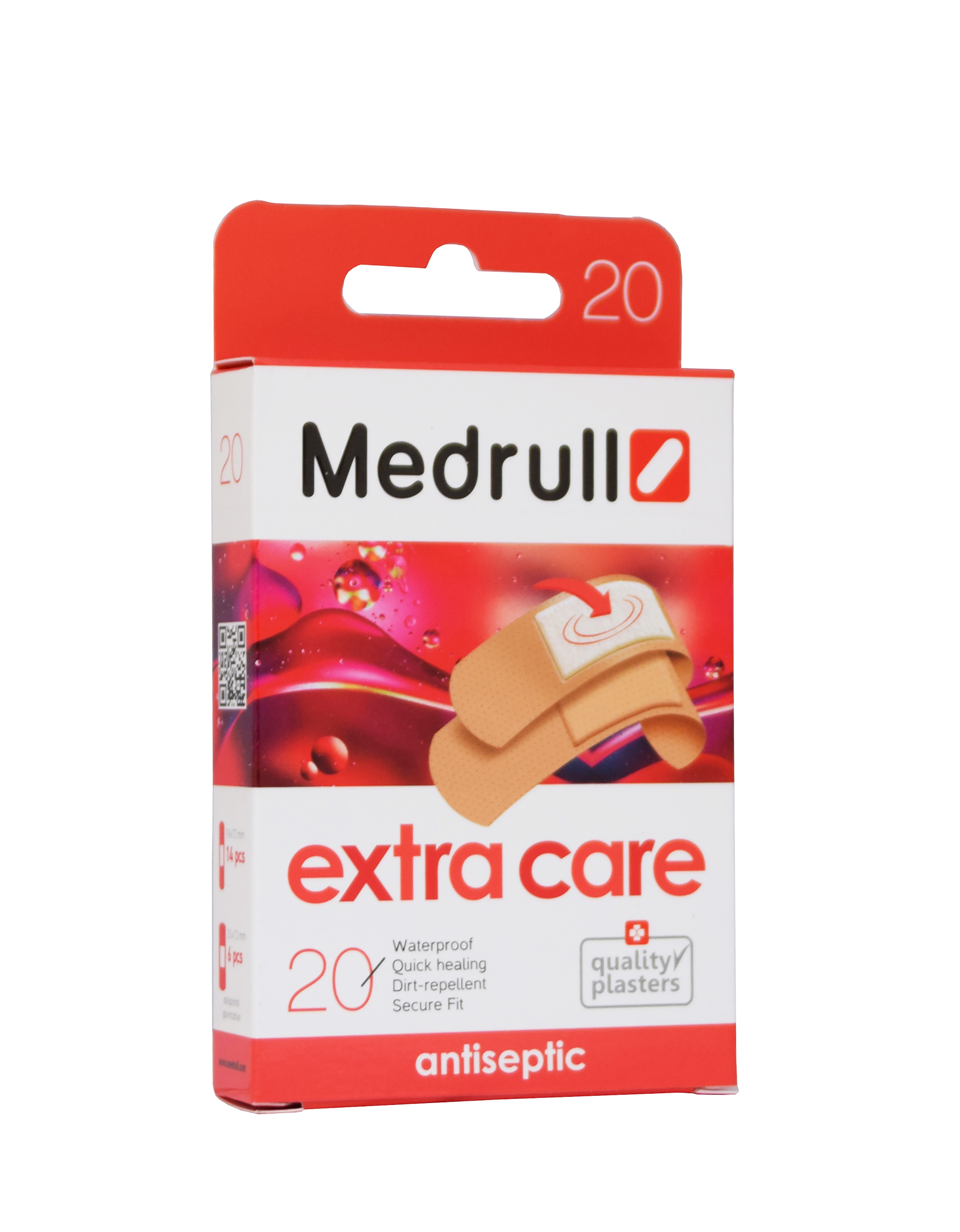 MEDRULL PLAASTER EXTRA CARE ANTISEPTILINE N20 - Tootepilt 