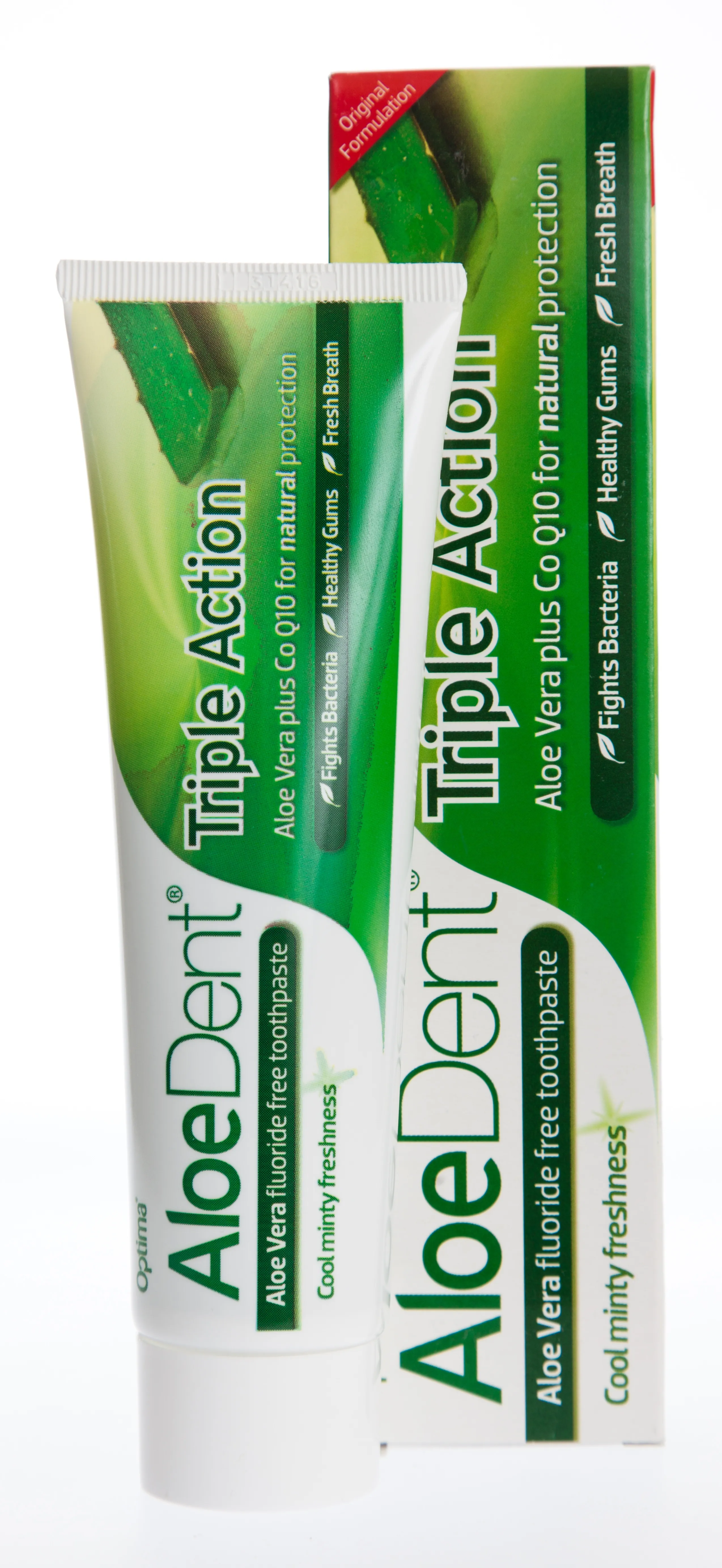 ALOE DENT HAMBAPASTA Q10 JA TEEPUUÕLI 100ML - Tootepilt 