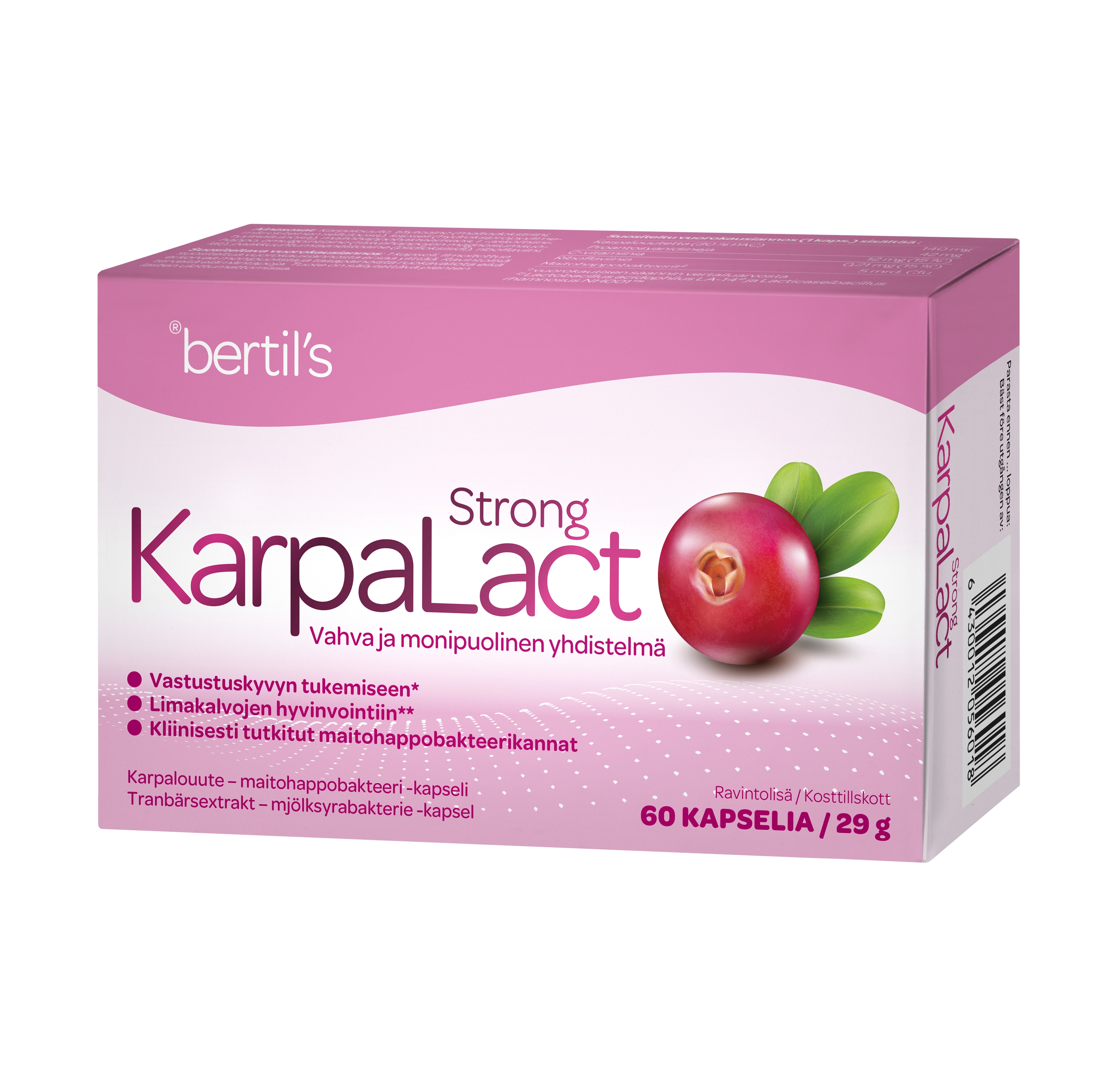 BERTILS KARPALACT STRONG KAPSLID N60 - Tootepilt 