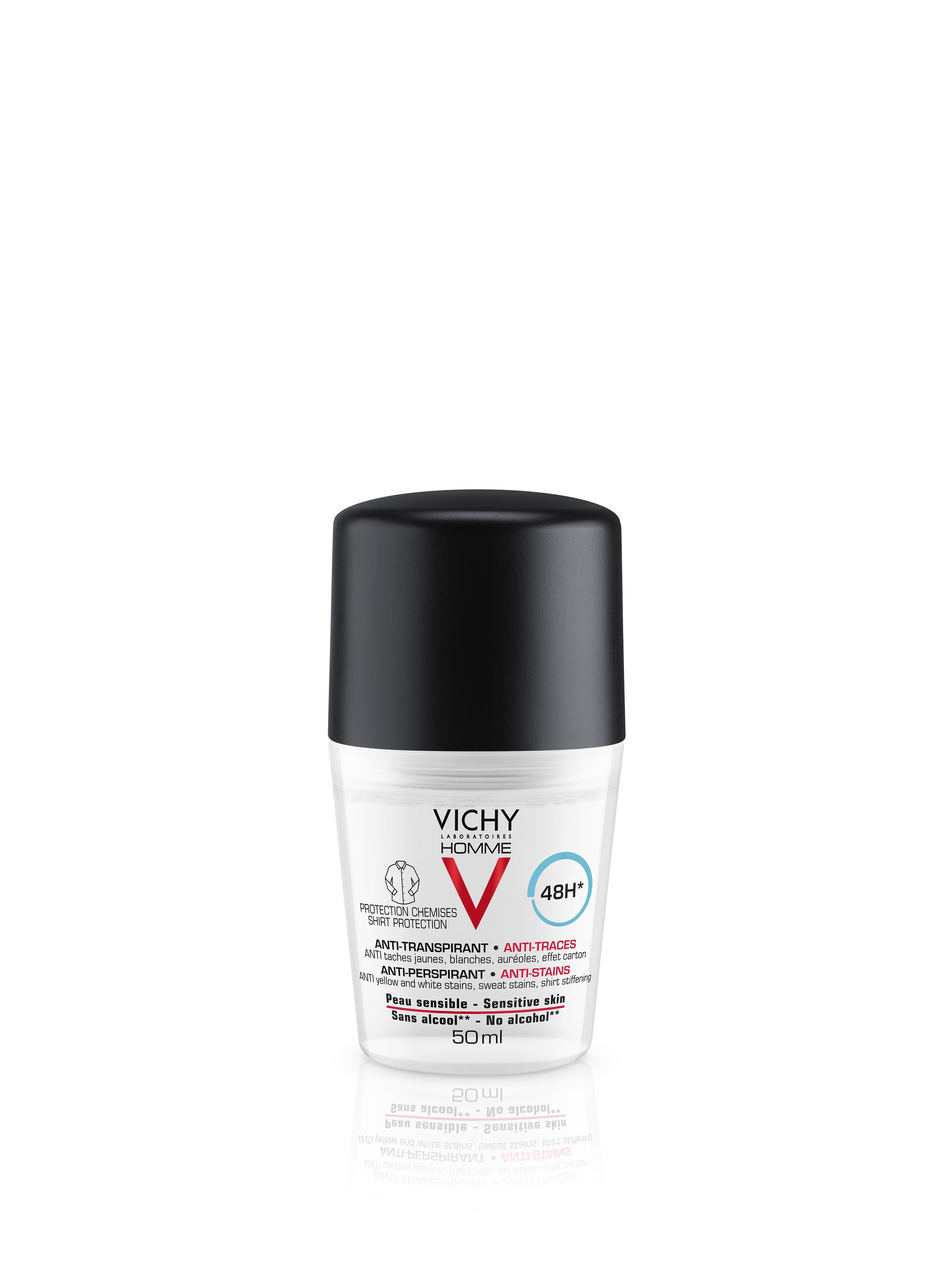 VICHY HOMME ANTIPERSPIRANT ROLL-ON 48H SÄRGI KAITSE 50ML - Tootepilt 