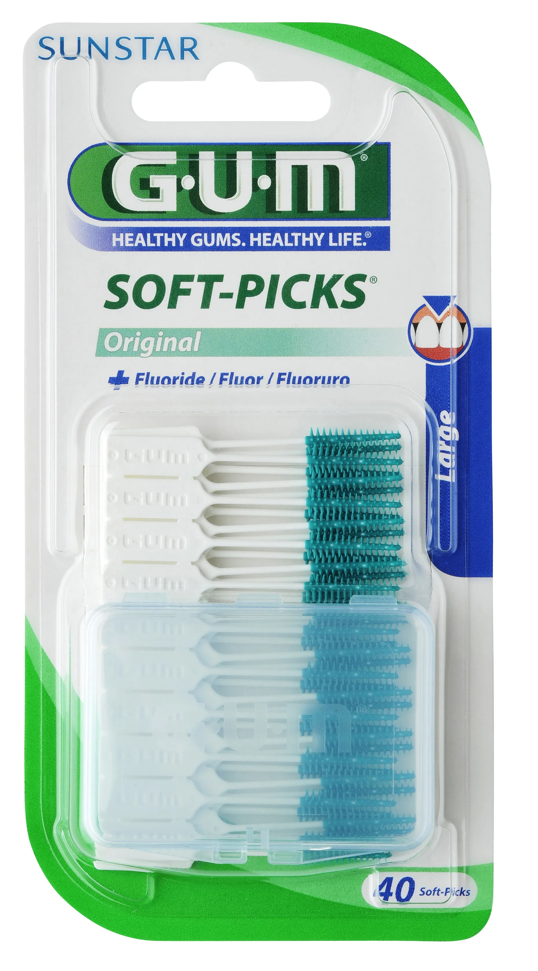 GUM HAMBAVAHEHARI SOFT-PICKS ORIGINAL LARGE N40 - Tootepilt 