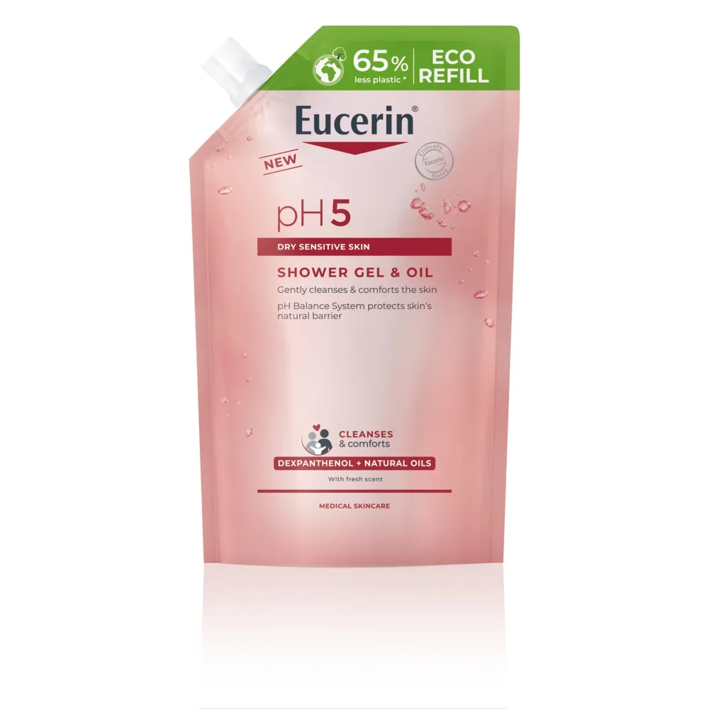 EUCERIN PH-5 DUSHIGEEL-ÕLI TÄITEPAKEND 400ML - Tootepilt 