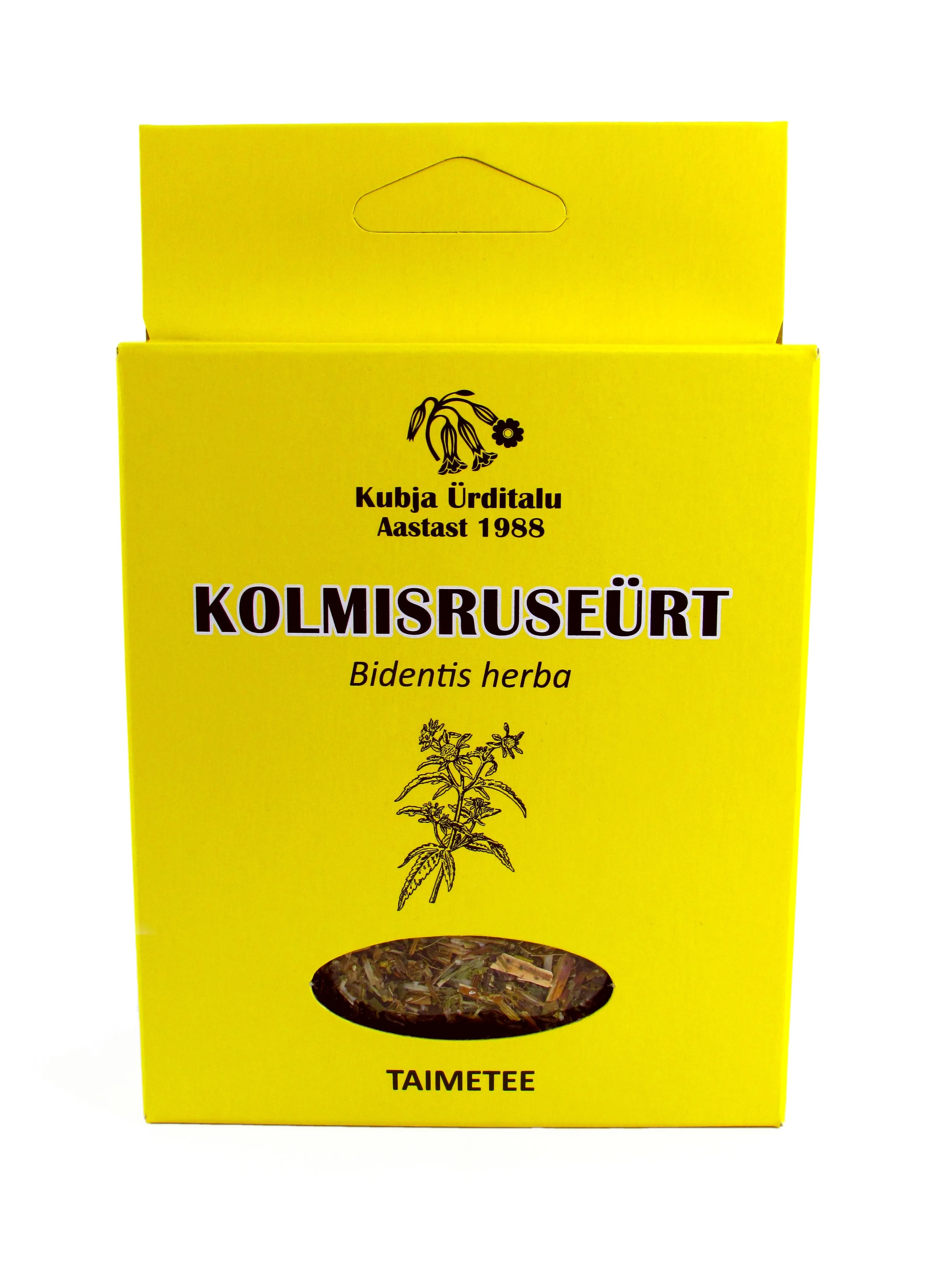 KUBJA KOLMISRUSE ÜRT (BIDENTIS HERBA) 20G (KARP) - Tootepilt 