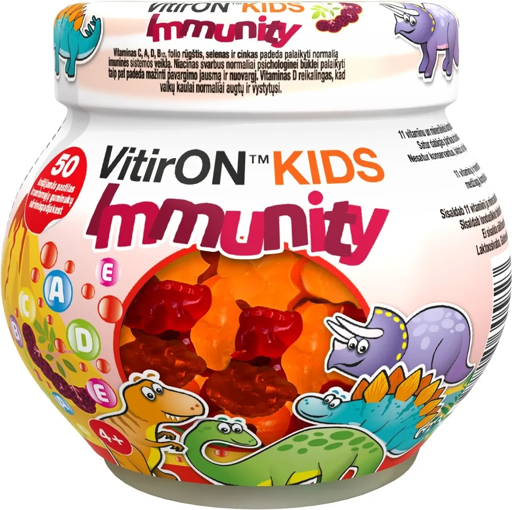 VITIRON KIDS IMMUNITY NÄRIMISPADJAKESED N50 - Tootepilt 