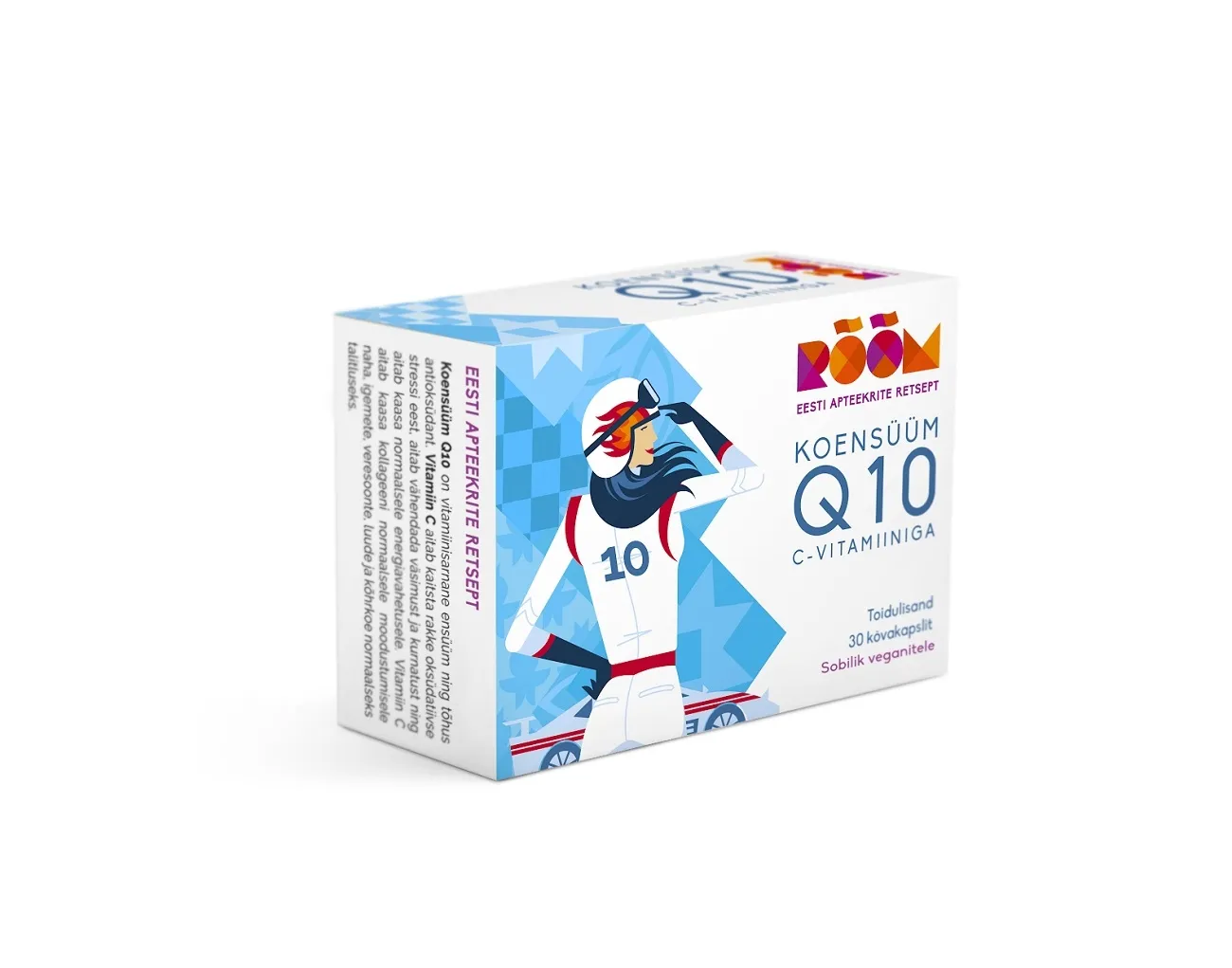 RÕÕM KOENSÜÜM Q10 C-VITAMIINIGA 100MG N30 - Tootepilt 