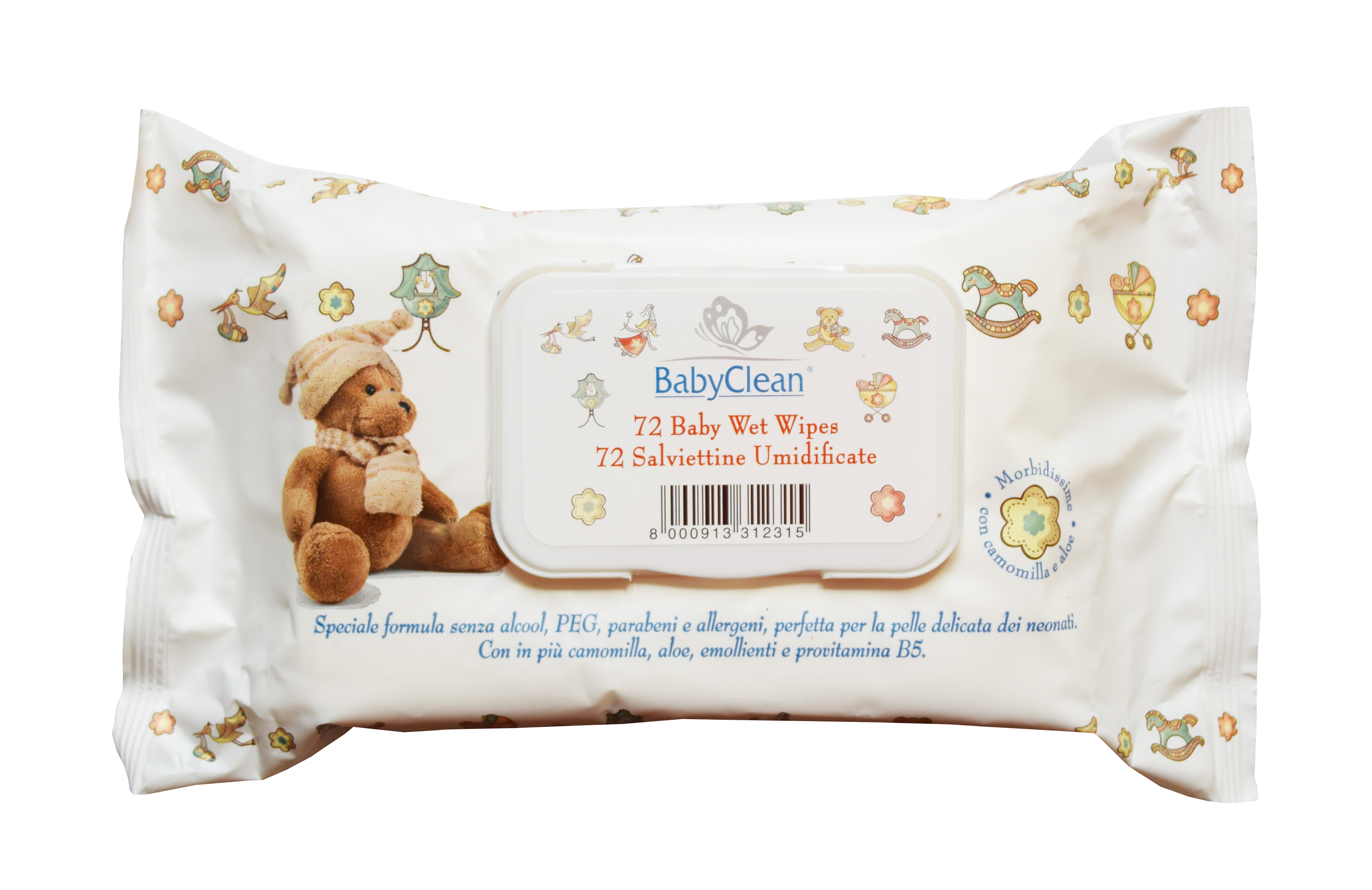 BABY CLEAN NIISKED SALVRÄTIKUD N72 (KAANEGA) - Tootepilt 
