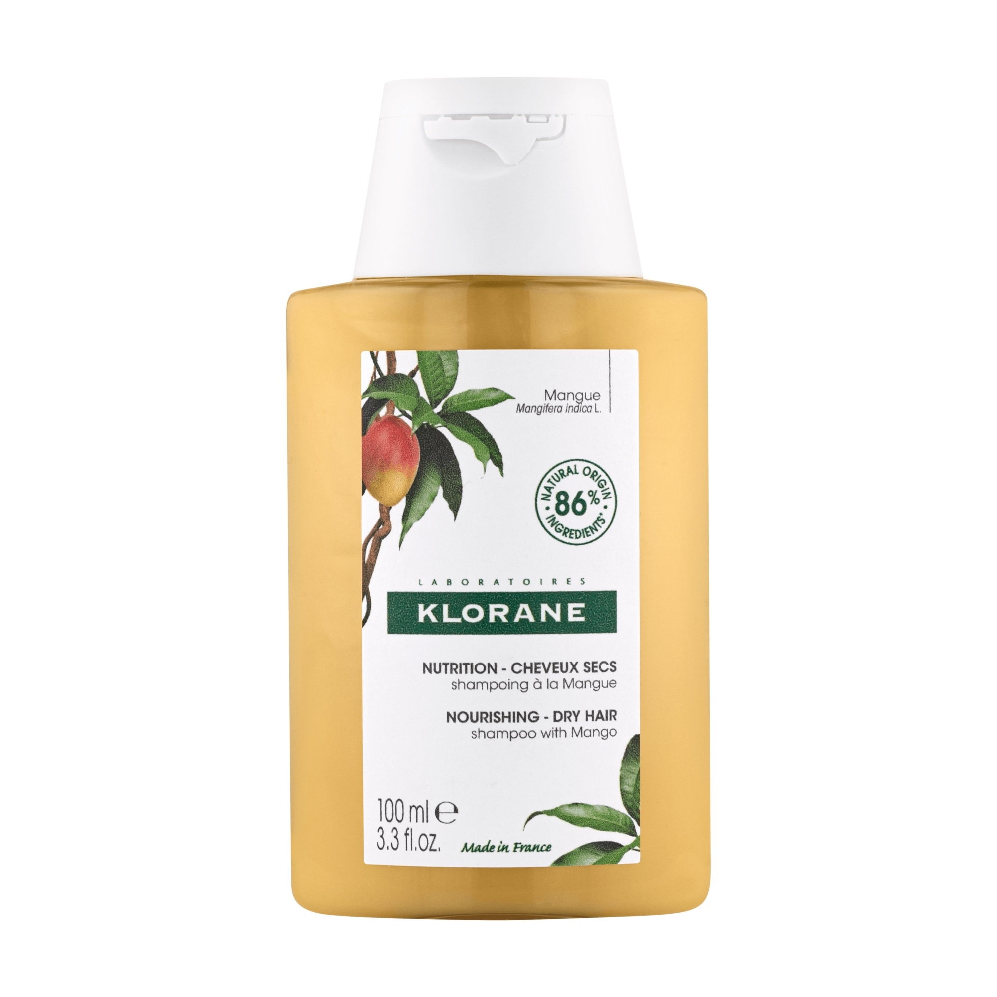 KLORANE SHAMPOON MANGO KUIVADELE JUUSTELE 100ML - Tootepilt 