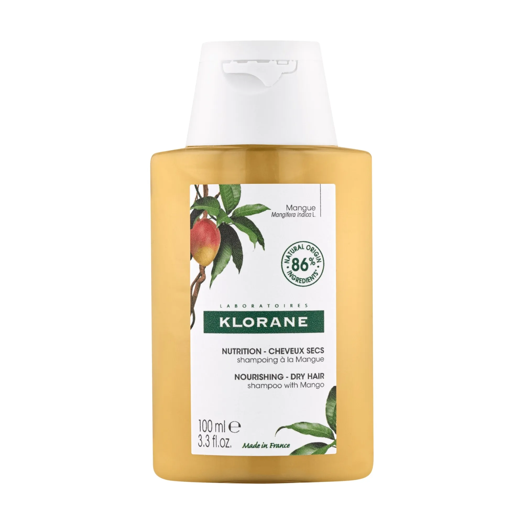 KLORANE SHAMPOON MANGO KUIVADELE JUUSTELE 100ML - Tootepilt 