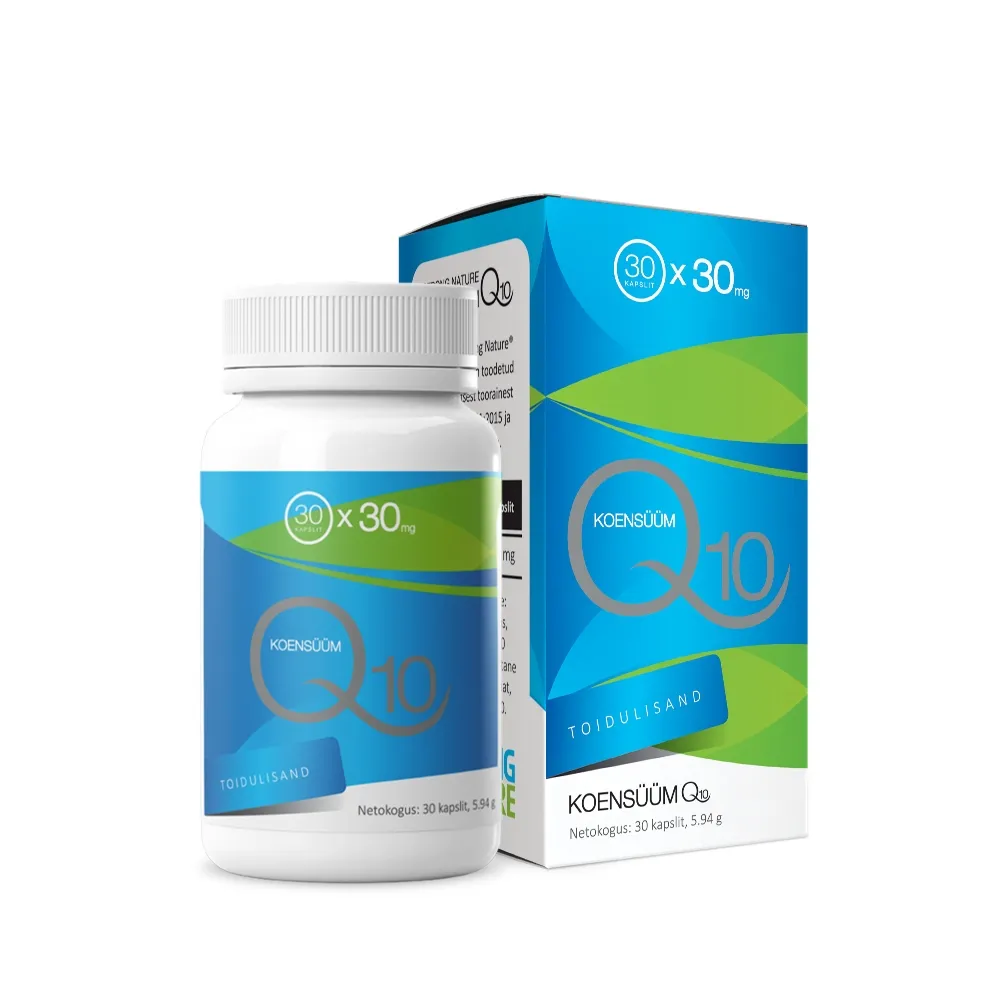 STRONG NATURE KOENSÜÜM Q10 CAPS 30MG N30 - Tootepilt 