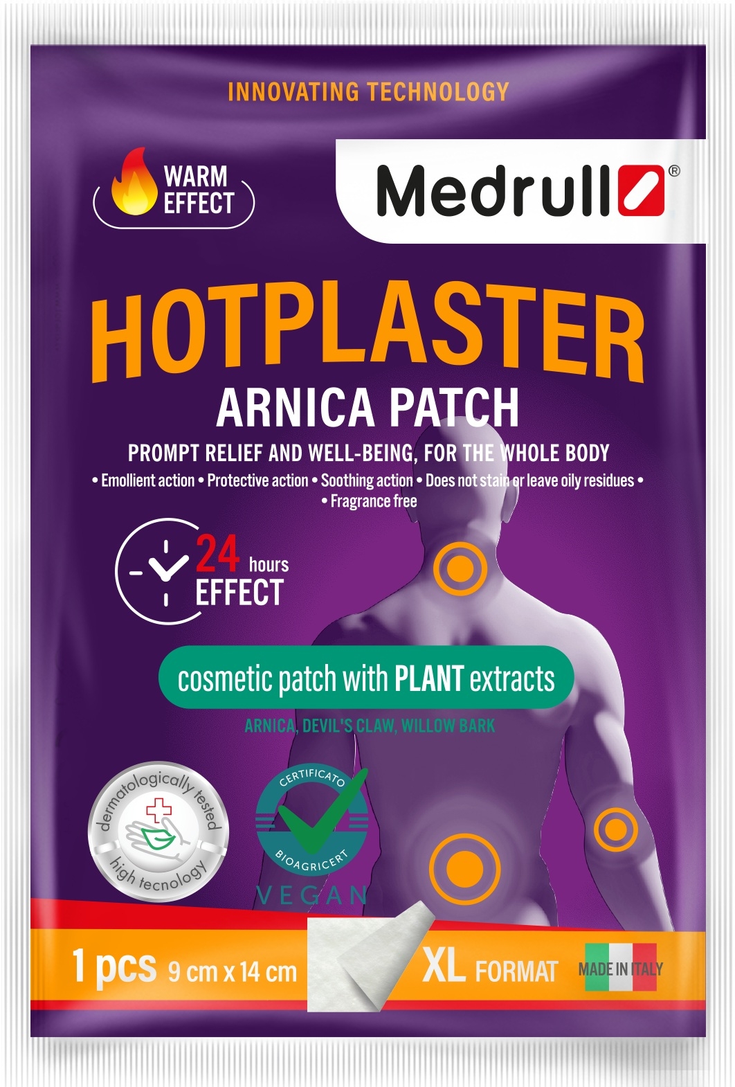 MEDRULL HOT VALU LEEVENDAV PLAASTER 9X14CM - Tootepilt 