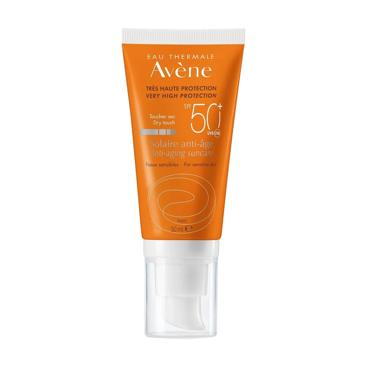 AVENE SUN VANANEMISVASTANE PÄIKESEKAITSEKREEM NÄOLE SPF50+ 50ML - Tootepilt 