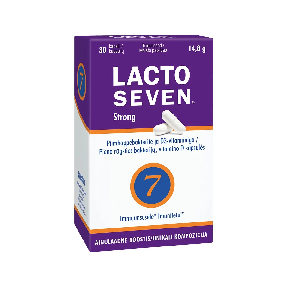 LACTOSEVEN STRONG CAPS N30 - Tootepilt 