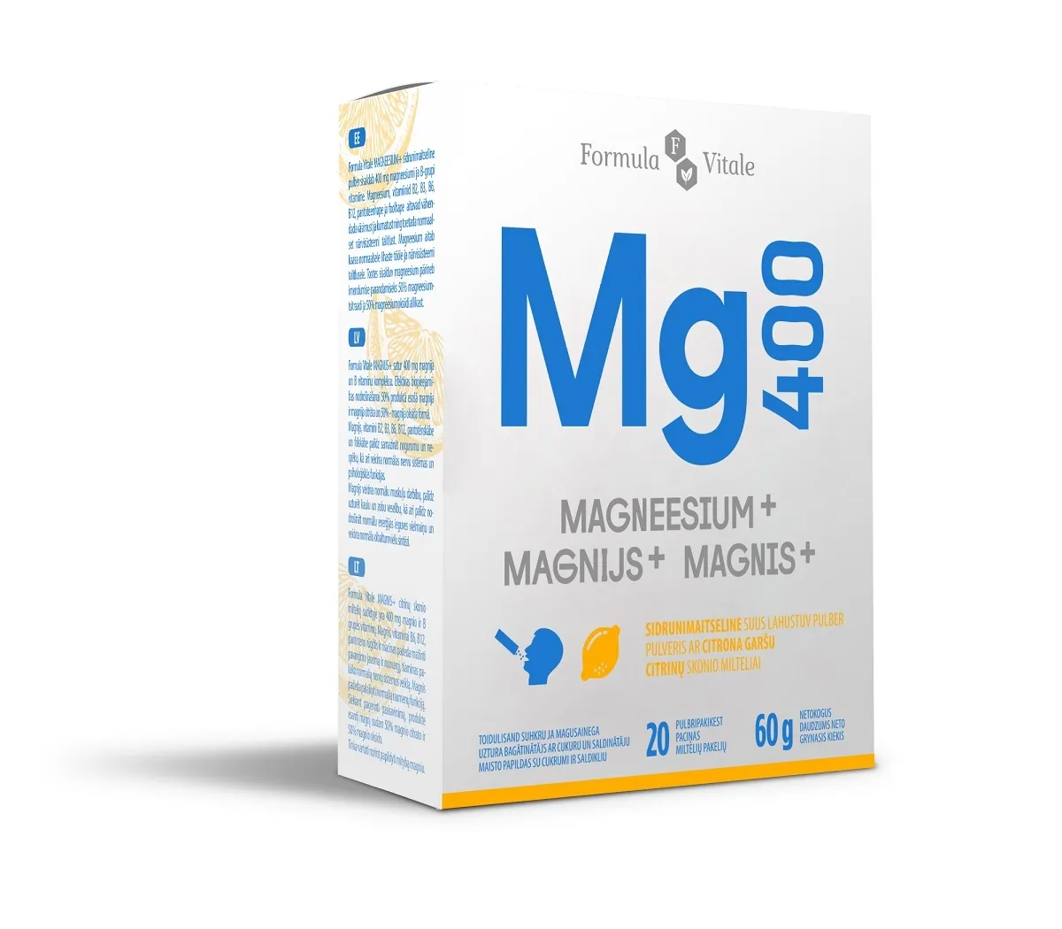 FORMULA VITALE MG DIREKT 400 + B-VIT PLV N20 - Tootepilt 