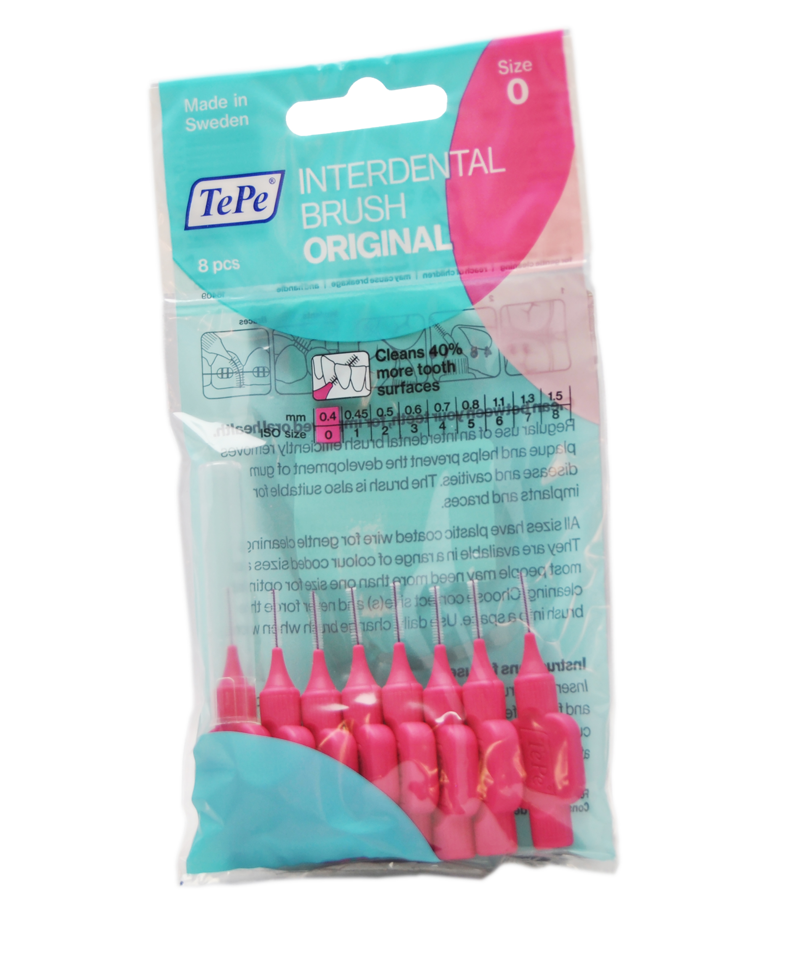 TEPE INTERDENTAALHARJAD NR.0 (0,4MM) N8 - Tootepilt 