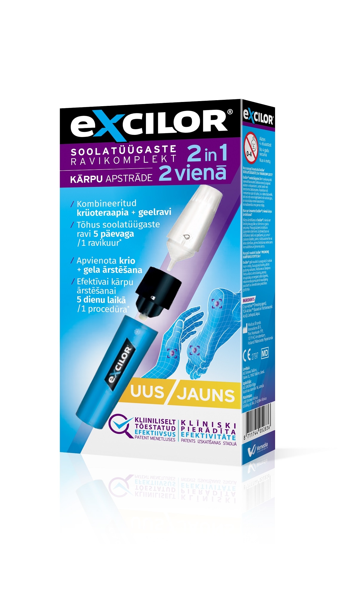 EXCILOR SOOLATÜÜGASTE RAVIKOMPLEKT 2IN1 N1 - Tootepilt 