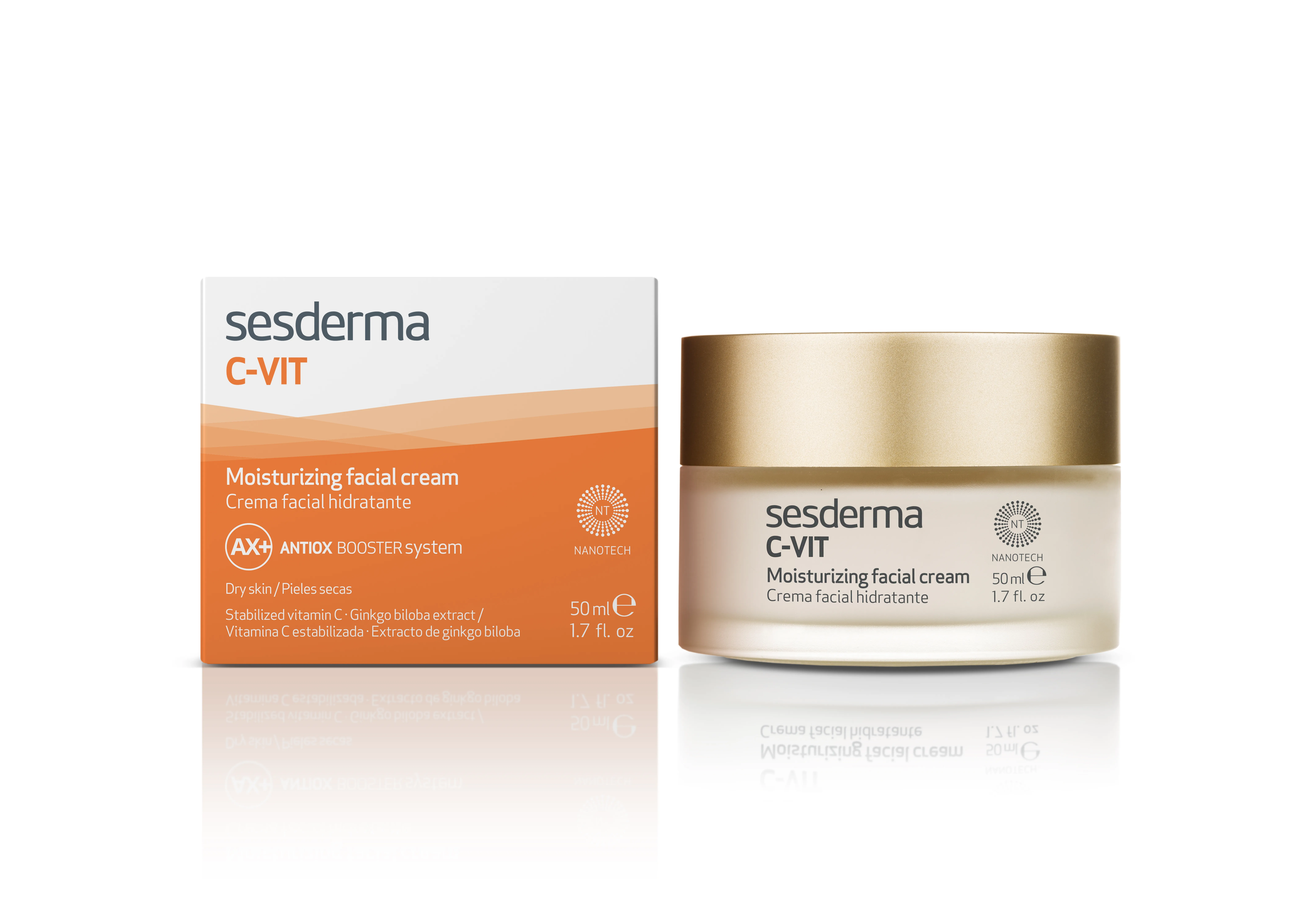 SESDERMA C-VIT NIISUTAV NÄOKREEM 50ML - Tootepilt 