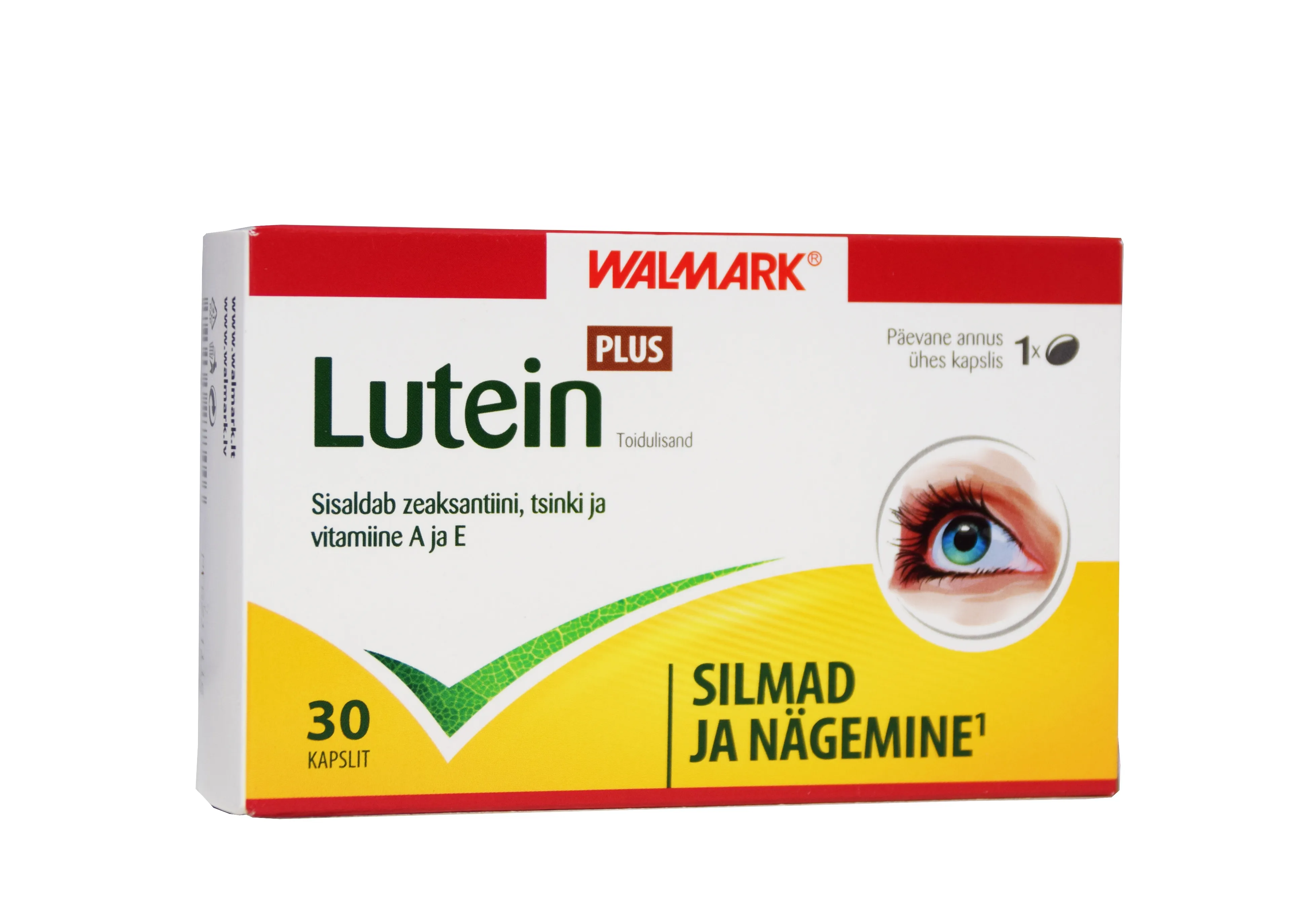 WALMARK LUTEIN PLUS 20 MG TBL N30 - Tootepilt 