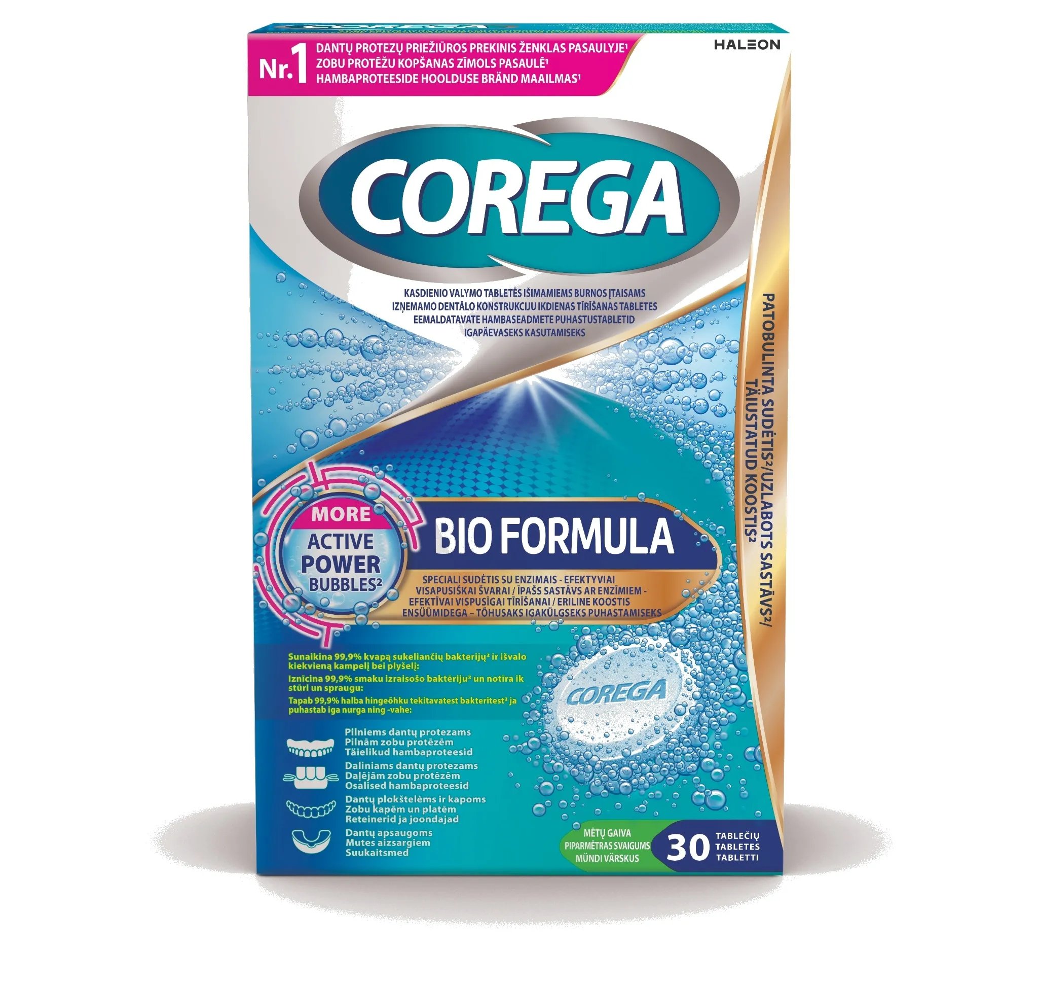 COREGA BIO FORMULA PUHASTUSTABLETID N30 - Tootepilt 