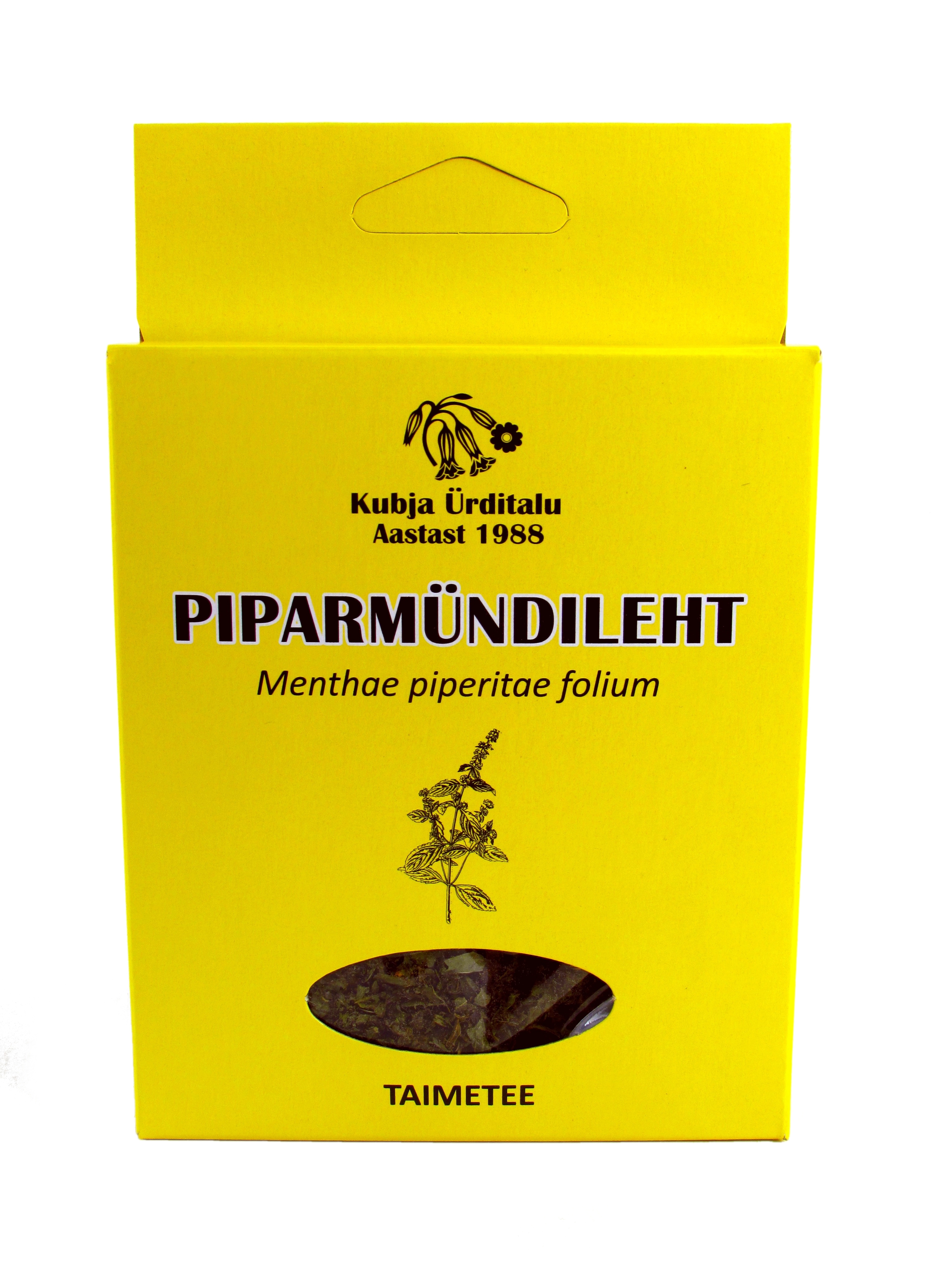 KUBJA PIPARMÜNDILEHT (MENTHAE PIPERITAE FOLIA) 15G (KARP) - Tootepilt 