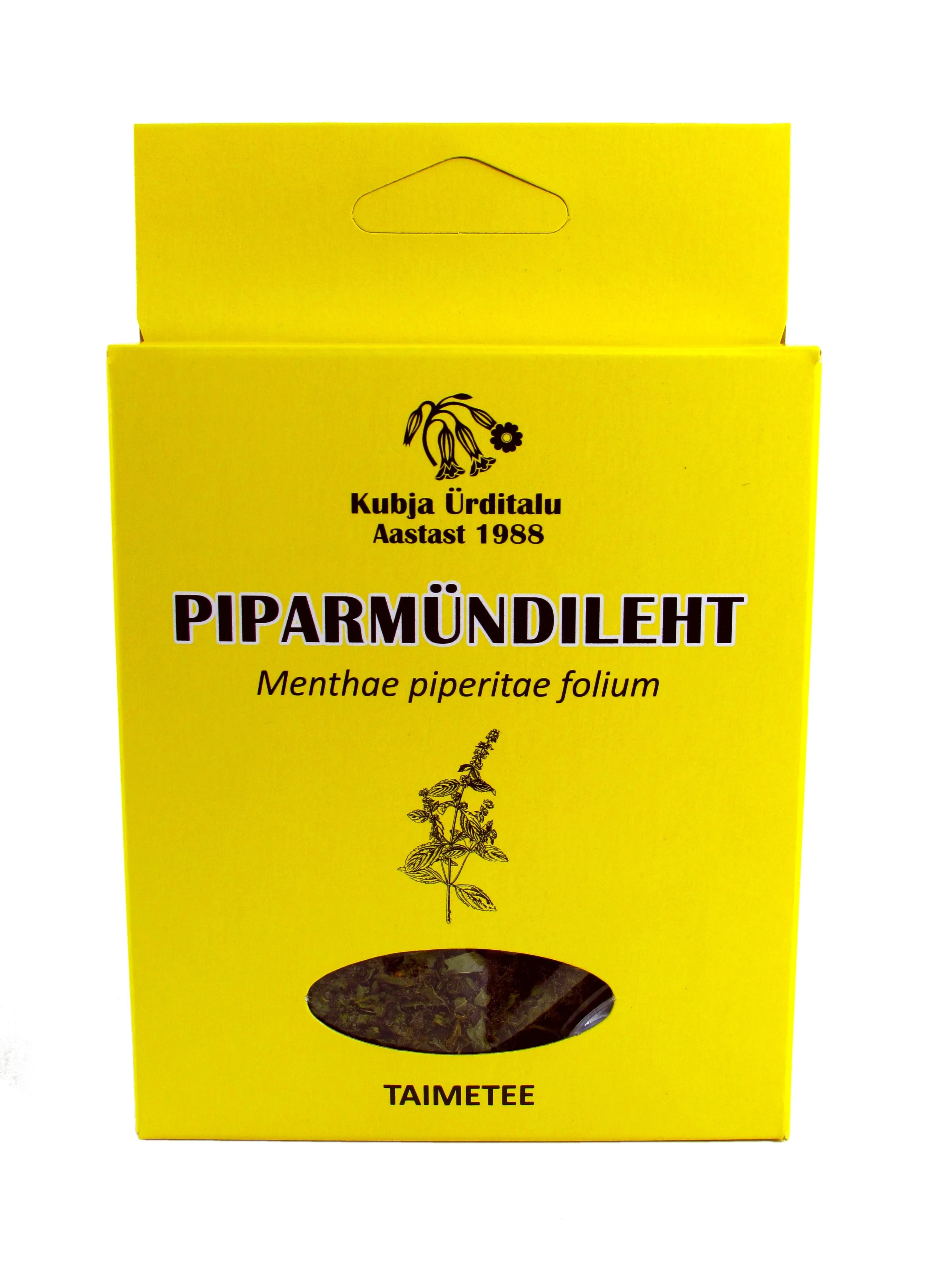 KUBJA PIPARMÜNDILEHT (MENTHAE PIPERITAE FOLIA) 15G (KARP) - Tootepilt 