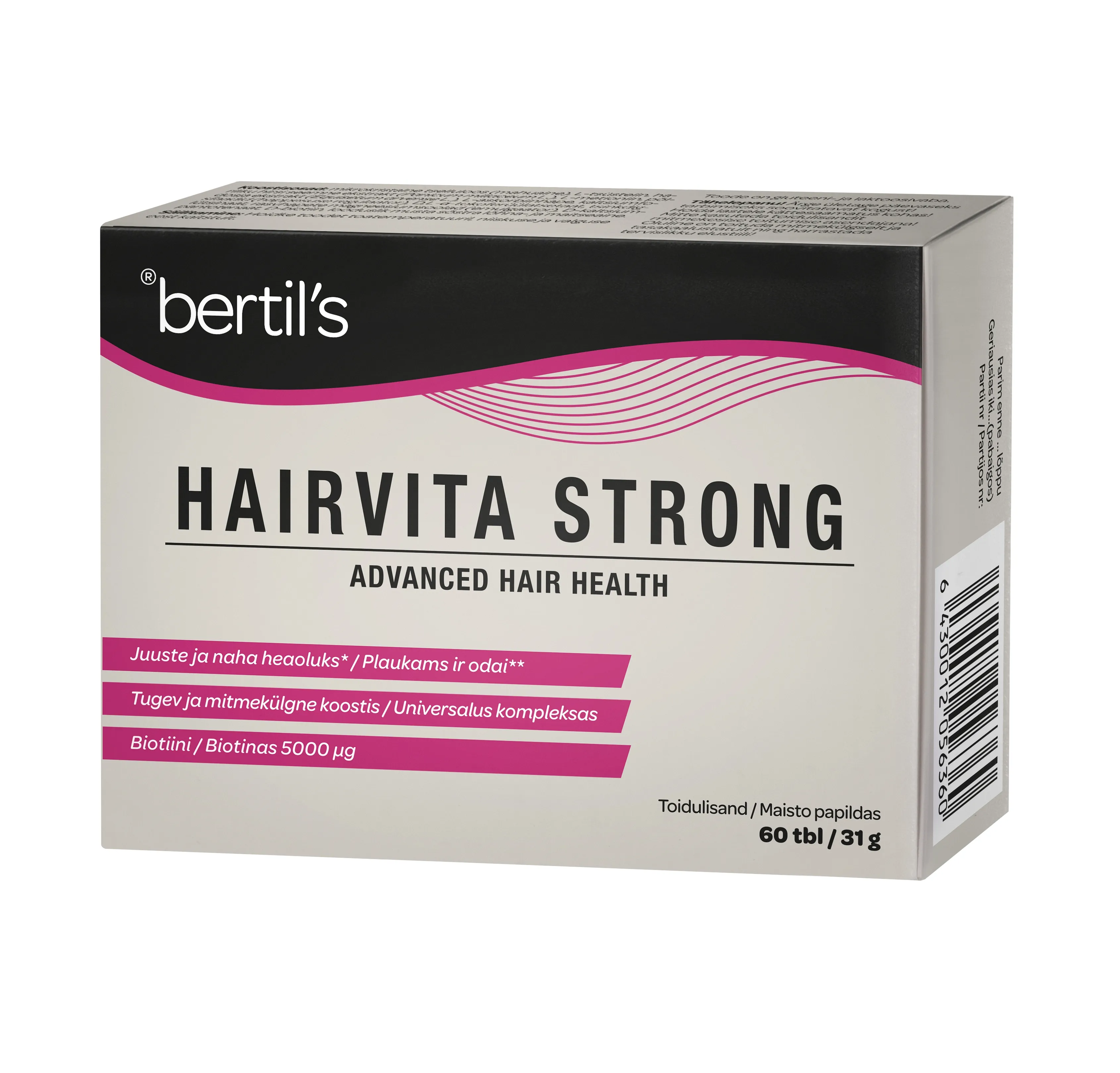 BERTILS HAIRVITA STRONG TABLETID N60 - Tootepilt 2