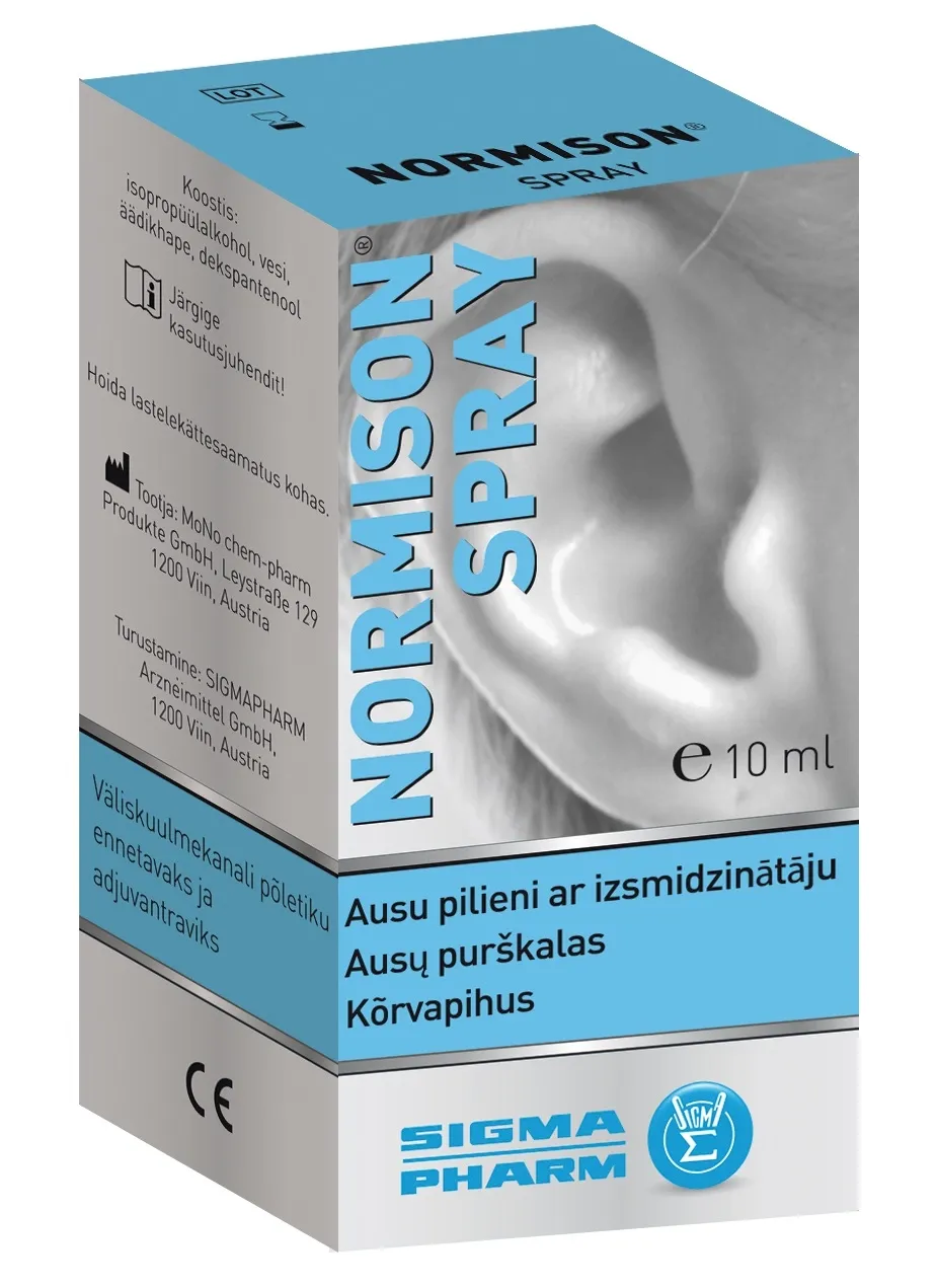NORMISON KÕRVASPREI 10ML - Tootepilt 