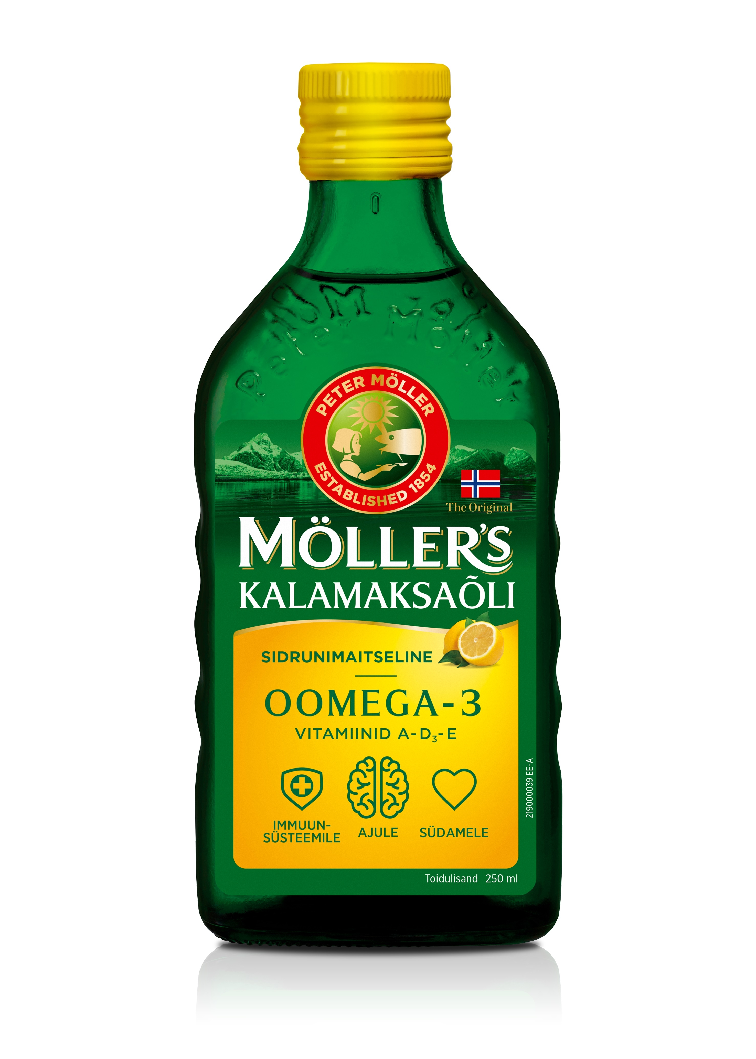 MÖLLERI KALAMAKSAÕLI (SIDRUNIMAITSELINE) 250ML - Tootepilt 
