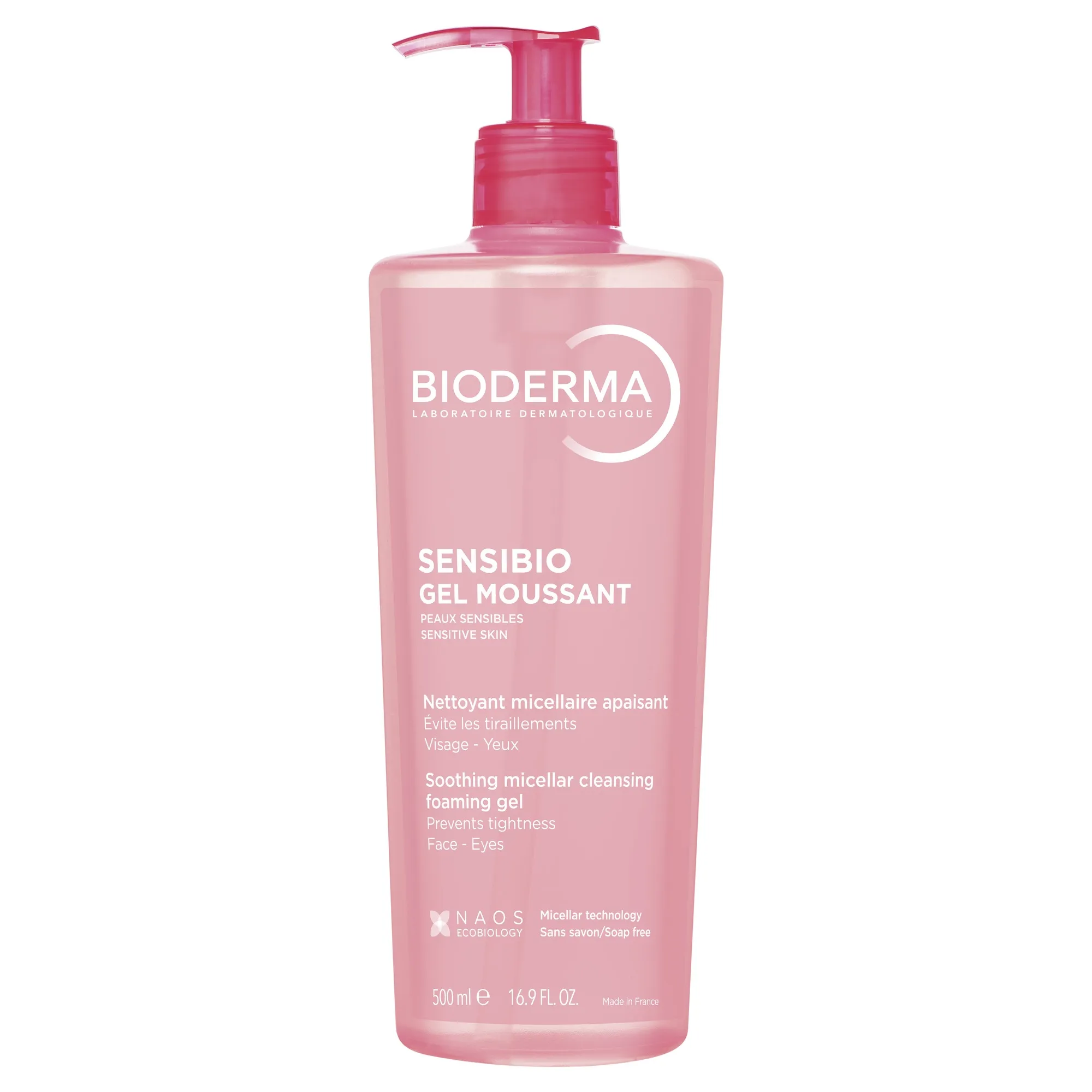 BIODERMA SENSIBIO NÄOPESUGEEL TUNDLIKULE NAHALE 500ML - Tootepilt 