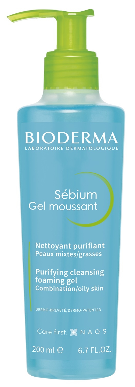 BIODERMA SEBIUM NÄOPUHASTUSE VAHTGEEL 200ML - Tootepilt 