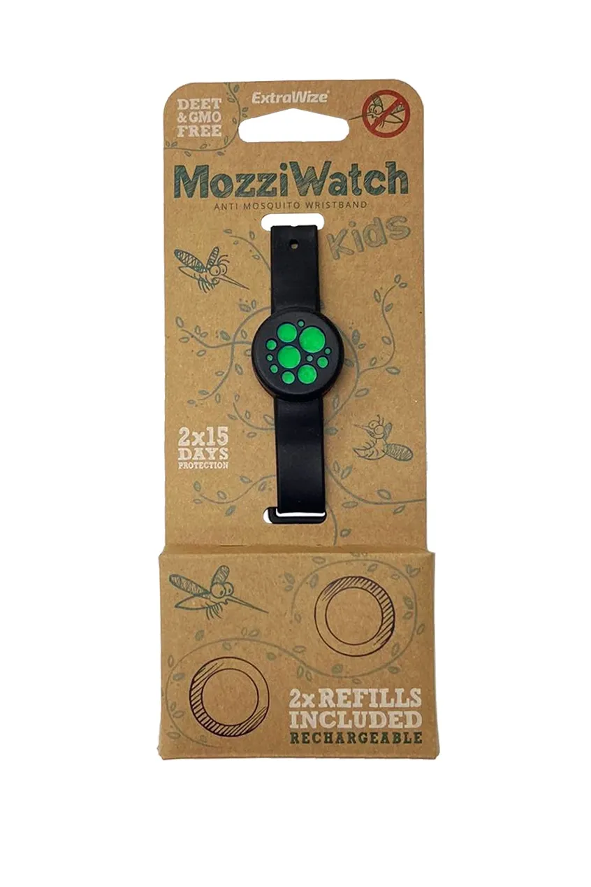 MOZZIWATCH SÄÄSETÕRJE KÄEPAEL LASTELE ROHELINE + 2 TÄITETABLETTI - Tootepilt 