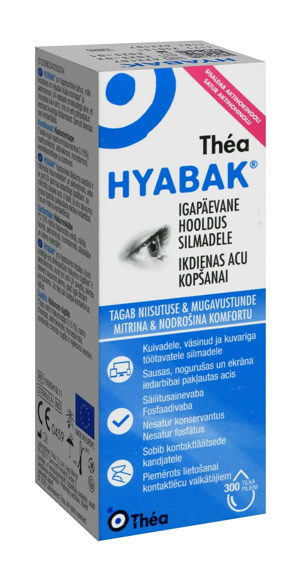 Hyabak niisutavad silmatilgad - Tootepilt 