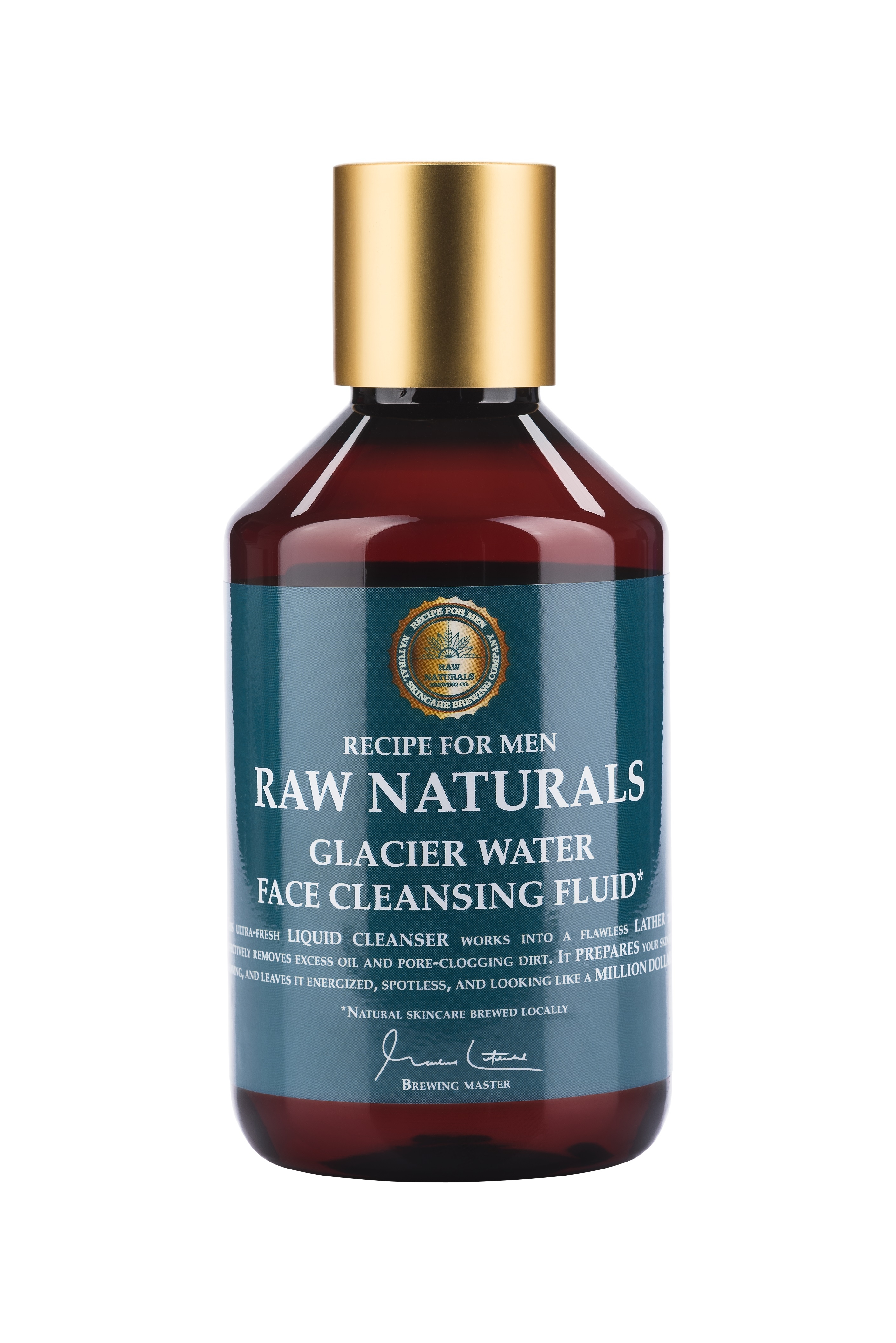 RECIPE FOR MEN RAW NATURALS NÄOPUHASTUSVEDELIK 250ML - Tootepilt 
