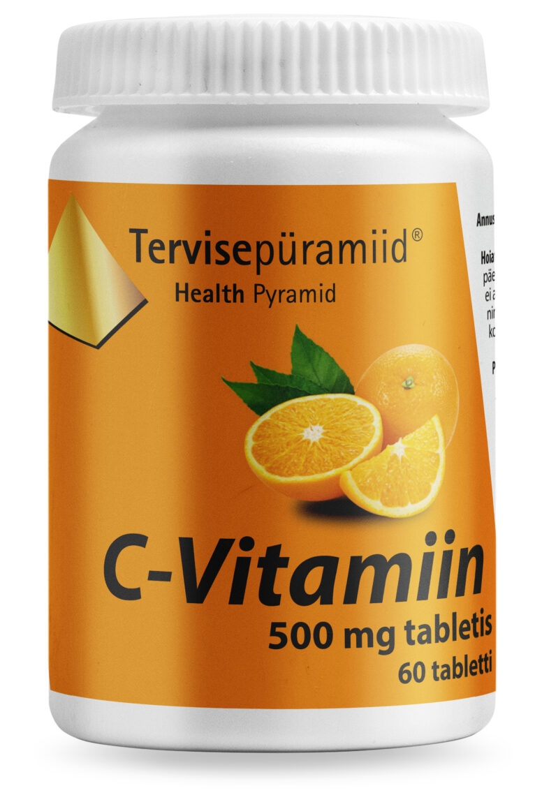 TERVISEPÜRAMIID C-VITAMIIN TBL 500MG N60 - Tootepilt 